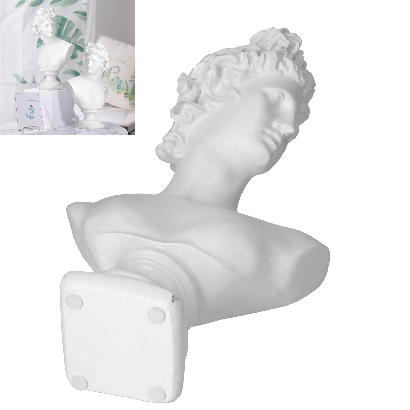 Nordic Style Character Figurine Bust Statue Craft Ornament for Desktop Living view 11