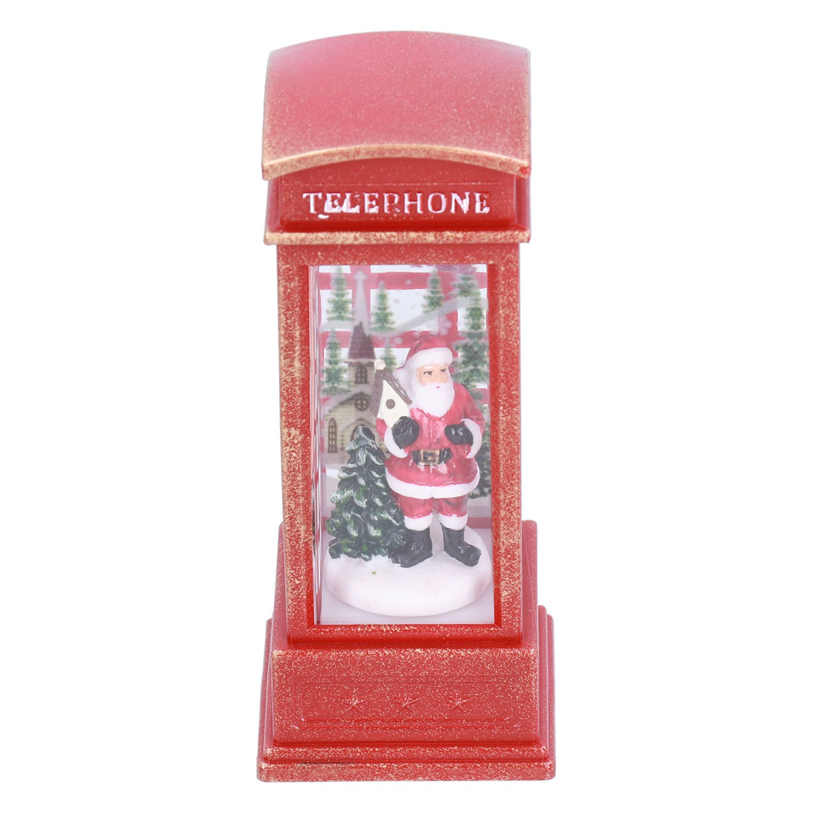 Christmas Decorations Telephone Booth Decoration Night Light Home Decoration view 2