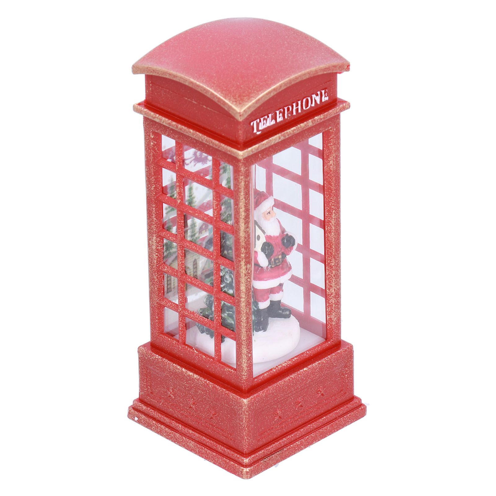 Christmas Decorations Telephone Booth Decoration Night Light Home Decoration view 3