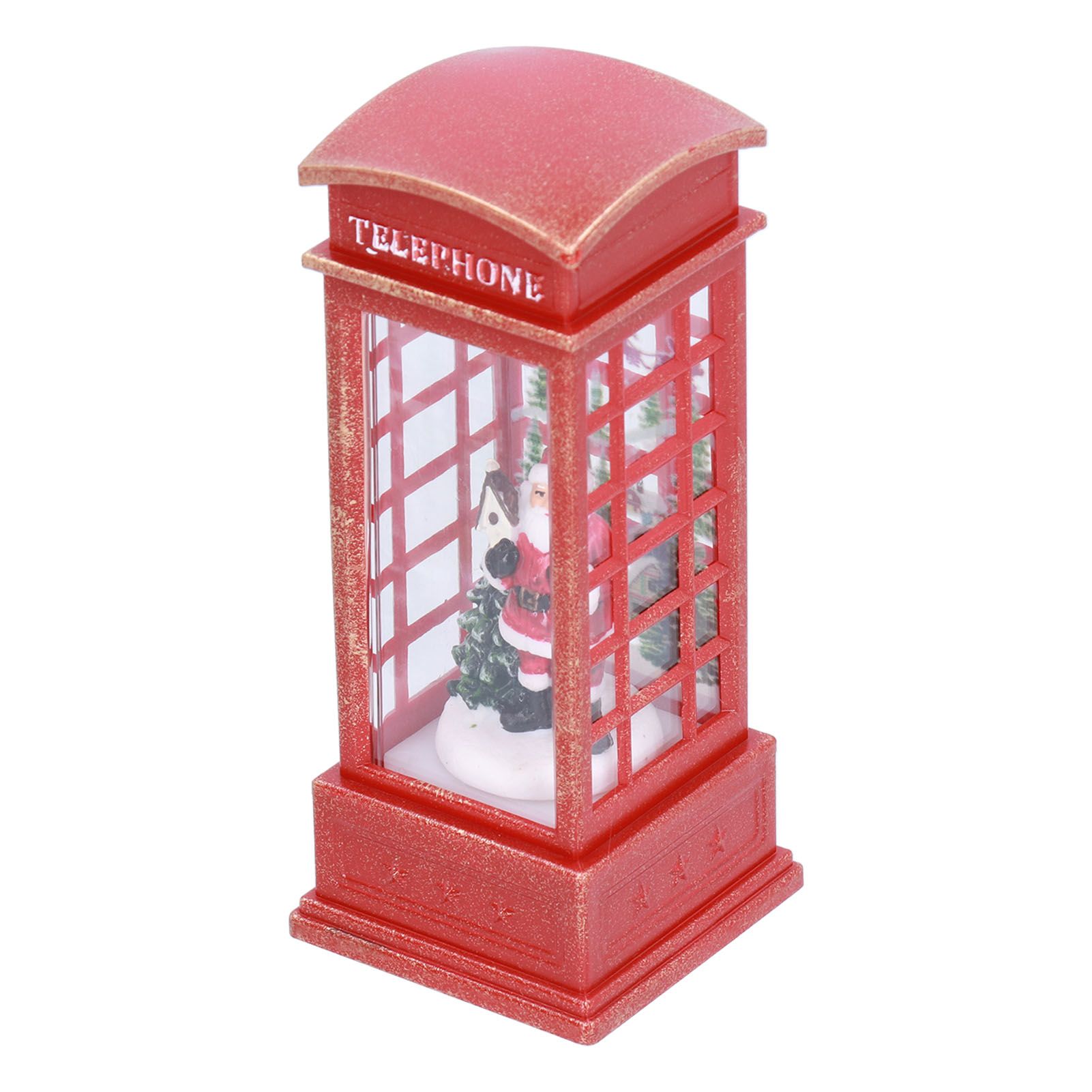 Christmas Decorations Telephone Booth Decoration Night Light Home Decoration view 5