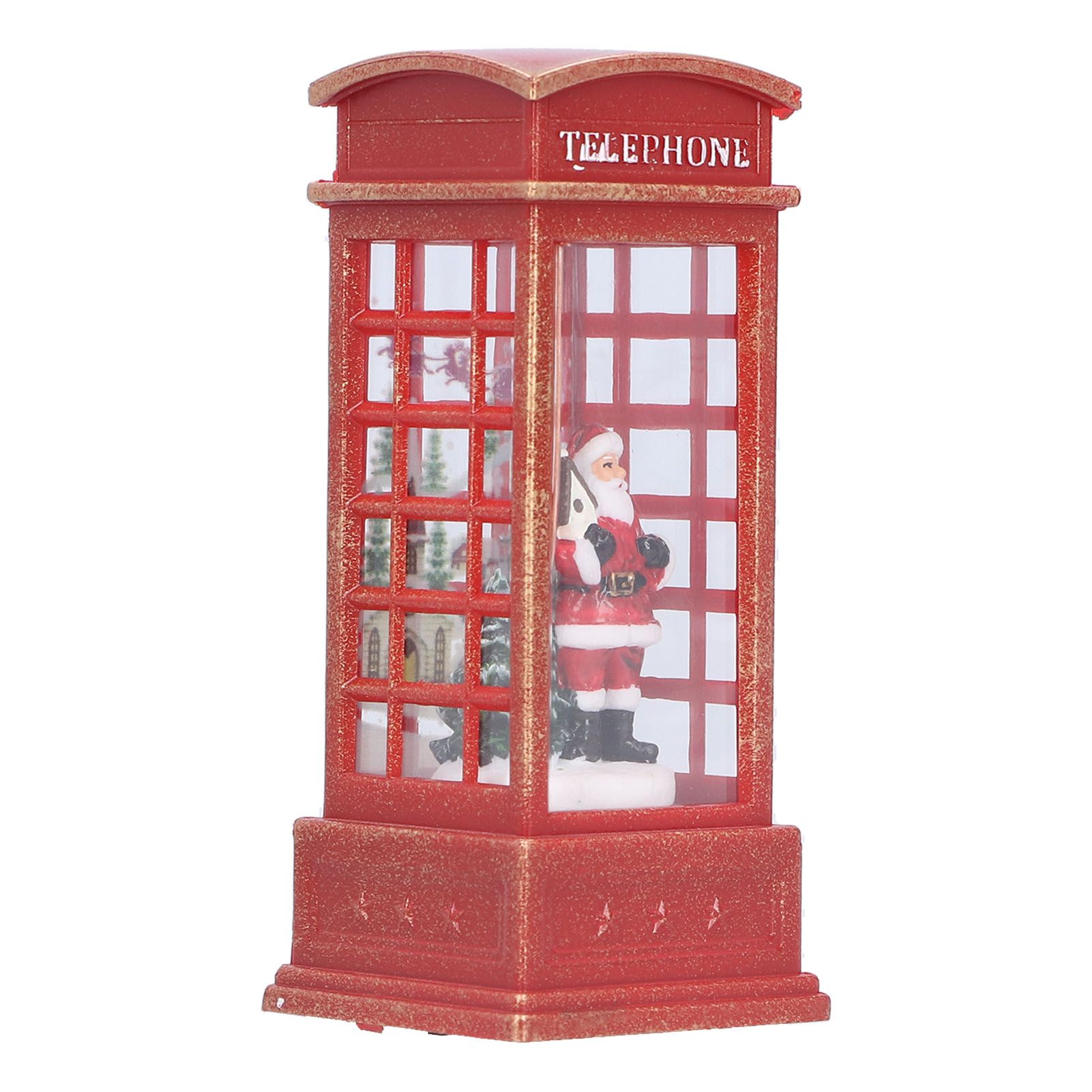 Christmas Decorations Telephone Booth Decoration Night Light Home Decoration view 6