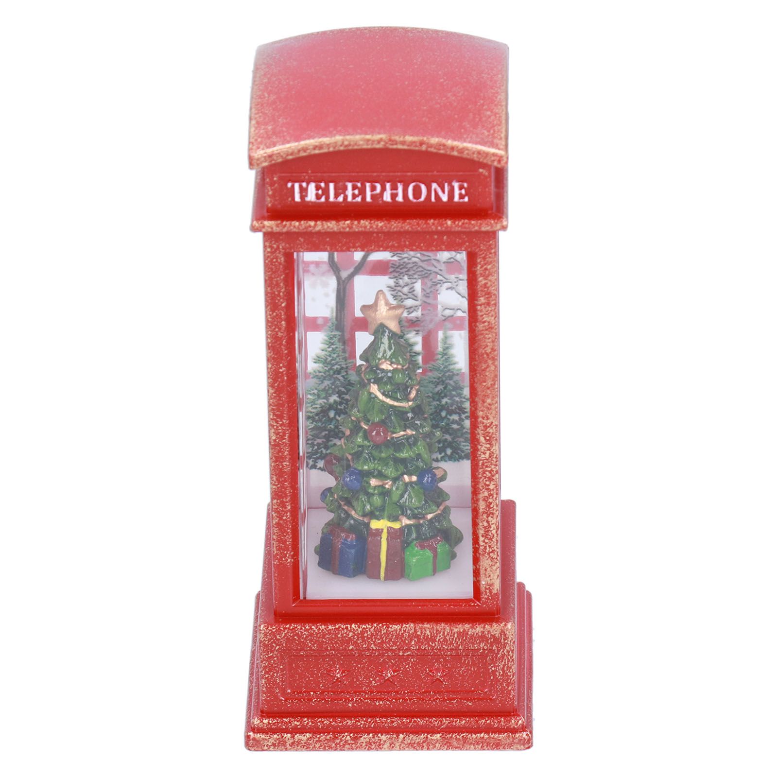 Christmas Decorations Telephone Booth Decoration Night Light Home Decoration view 2