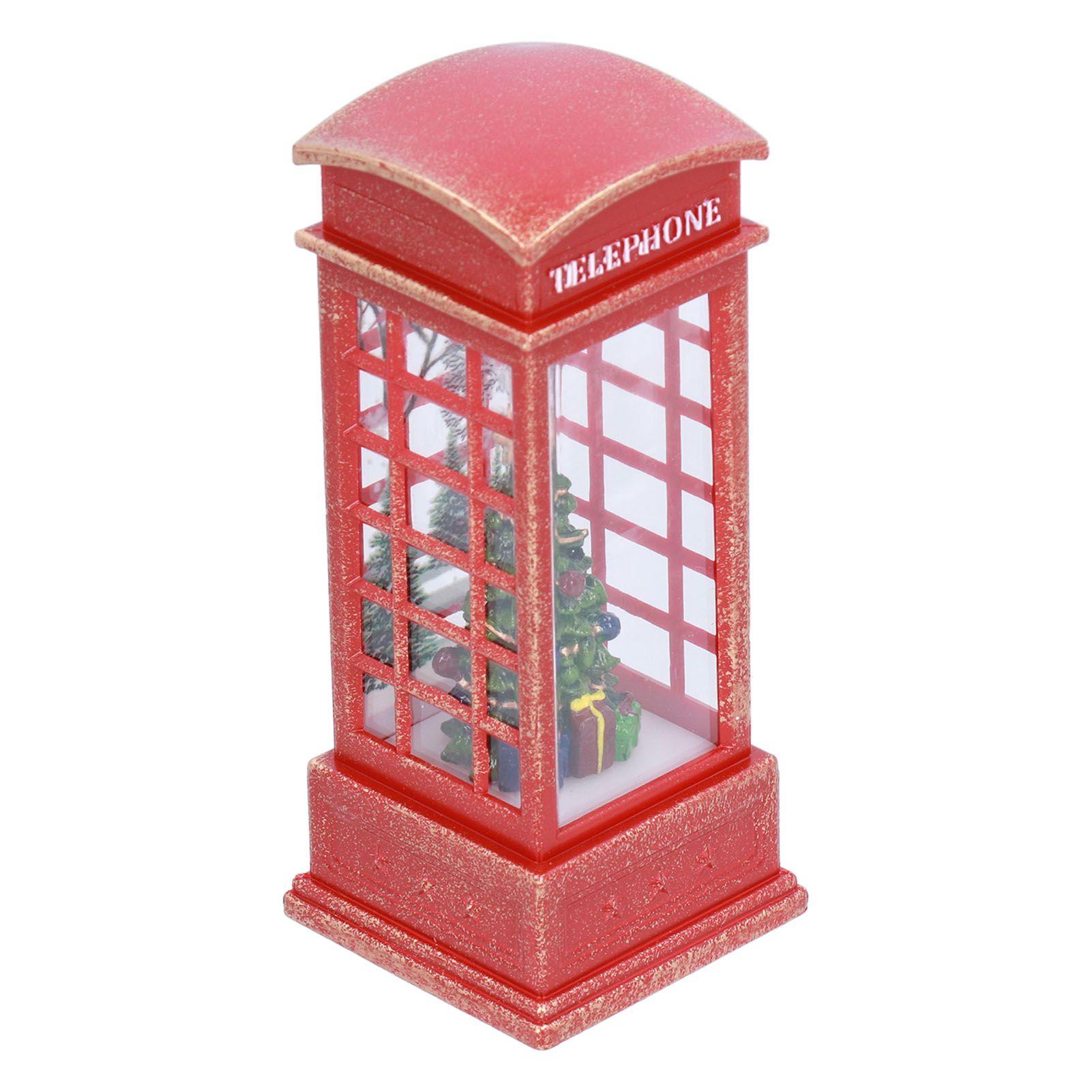 Christmas Decorations Telephone Booth Decoration Night Light Home Decoration view 4