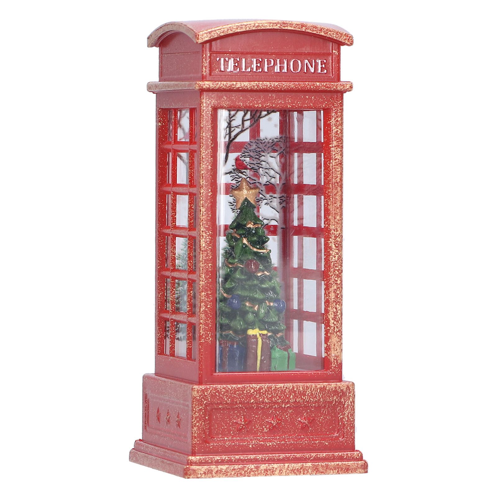 Christmas Decorations Telephone Booth Decoration Night Light Home Decoration view 6