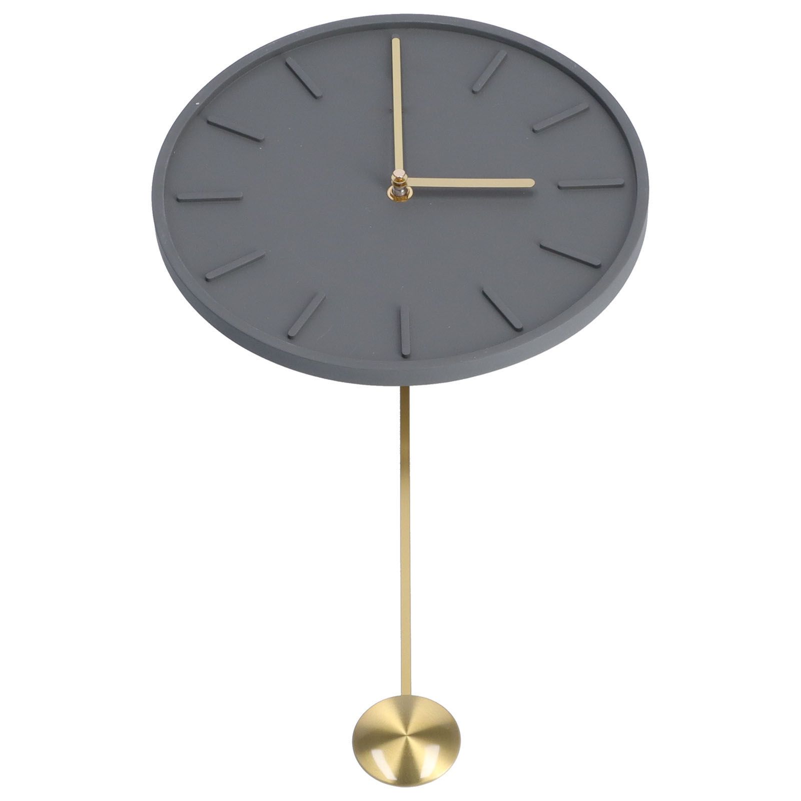 Modern Wall Clock Hanging Round Clock with Large Pendulum for Kitchen Coffee view 3