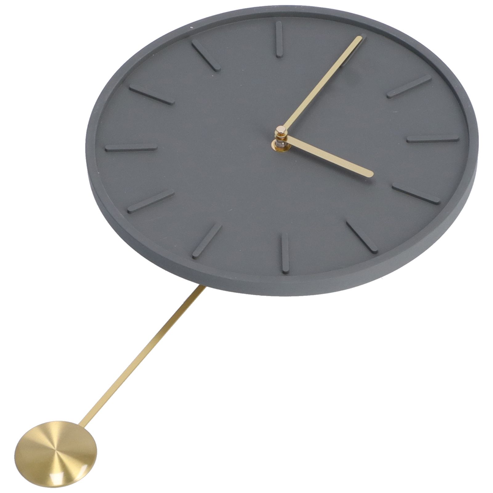 Modern Wall Clock Hanging Round Clock with Large Pendulum for Kitchen Coffee view 5