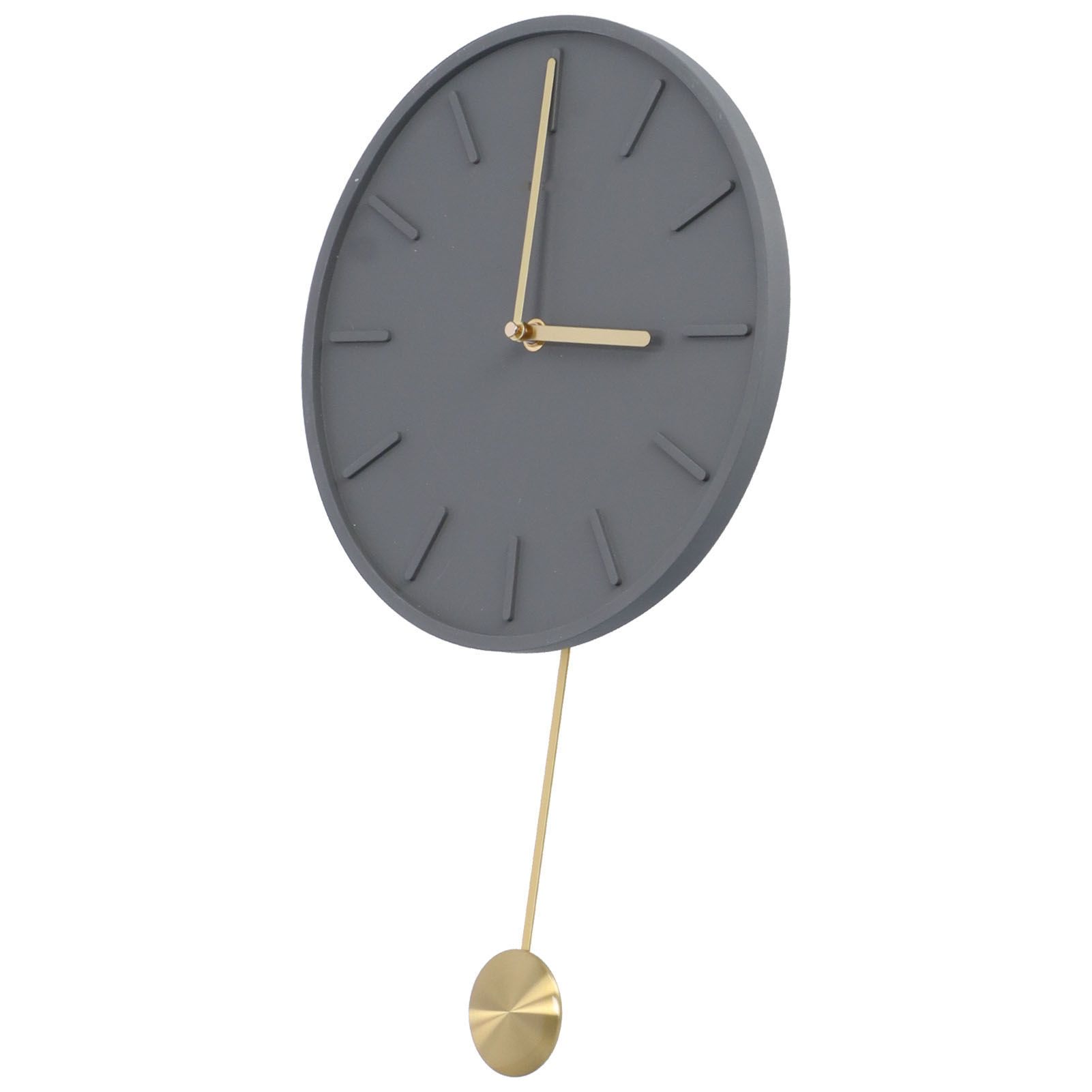 Modern Wall Clock Hanging Round Clock with Large Pendulum for Kitchen Coffee view 7
