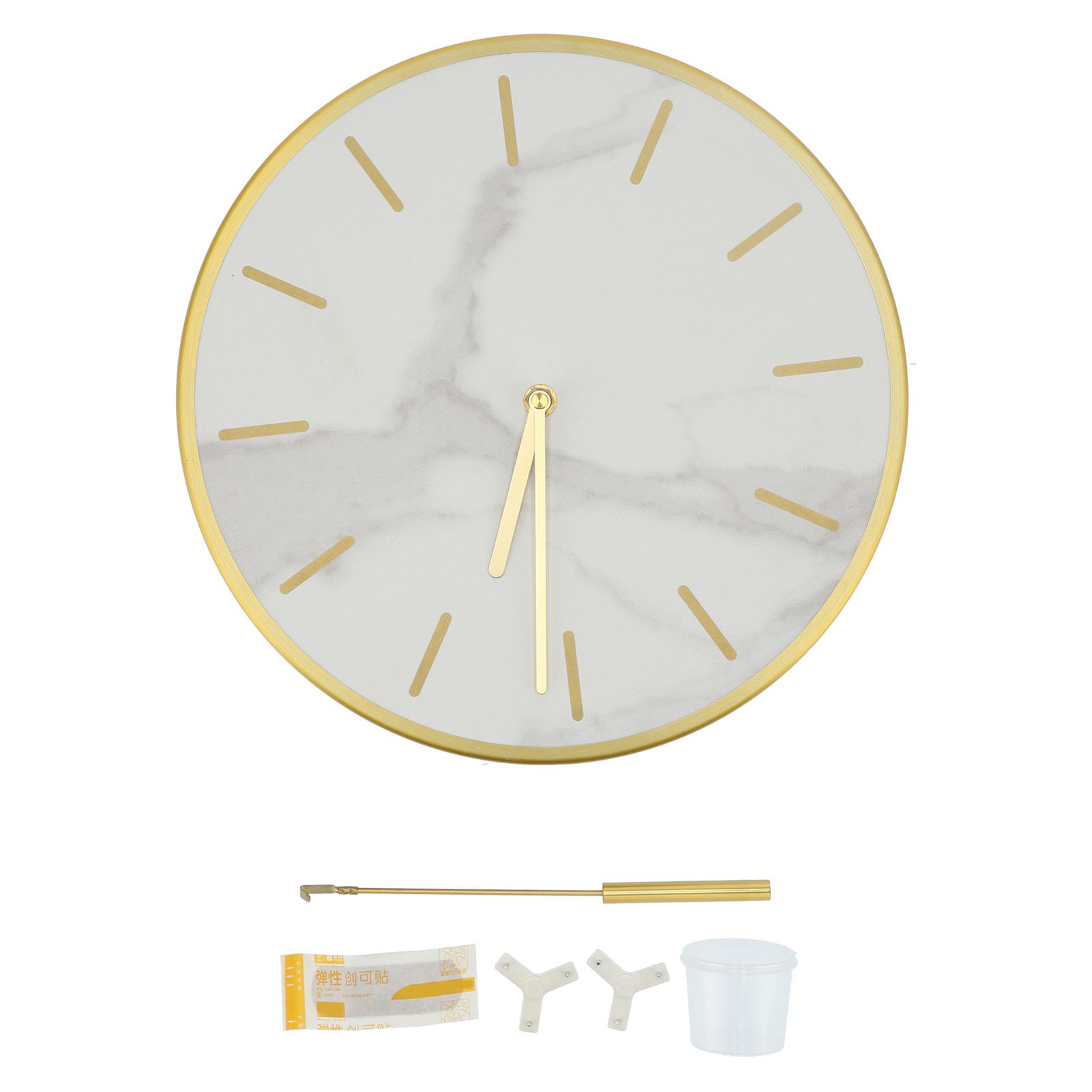 Modern Wall Clock with Large Pendulum Round Mute Hanging Clock for Home Bar Cafes view 2