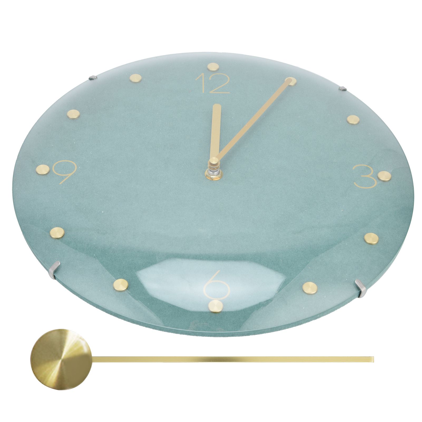 Modern Hanging Clock Framless Round Wall Pendulum Clock for Home Bar Shop view 5