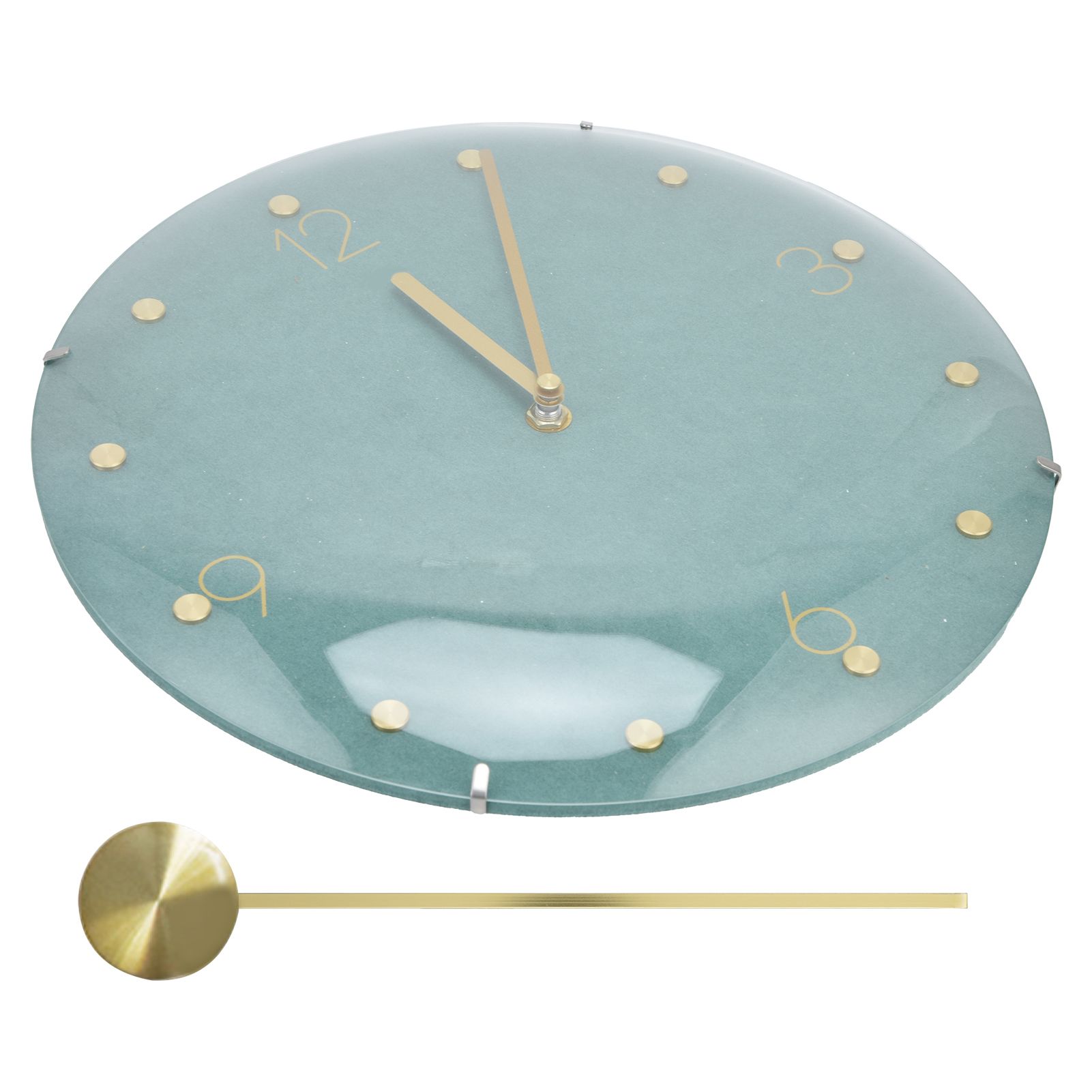 Modern Hanging Clock Framless Round Wall Pendulum Clock for Home Bar Shop view 6