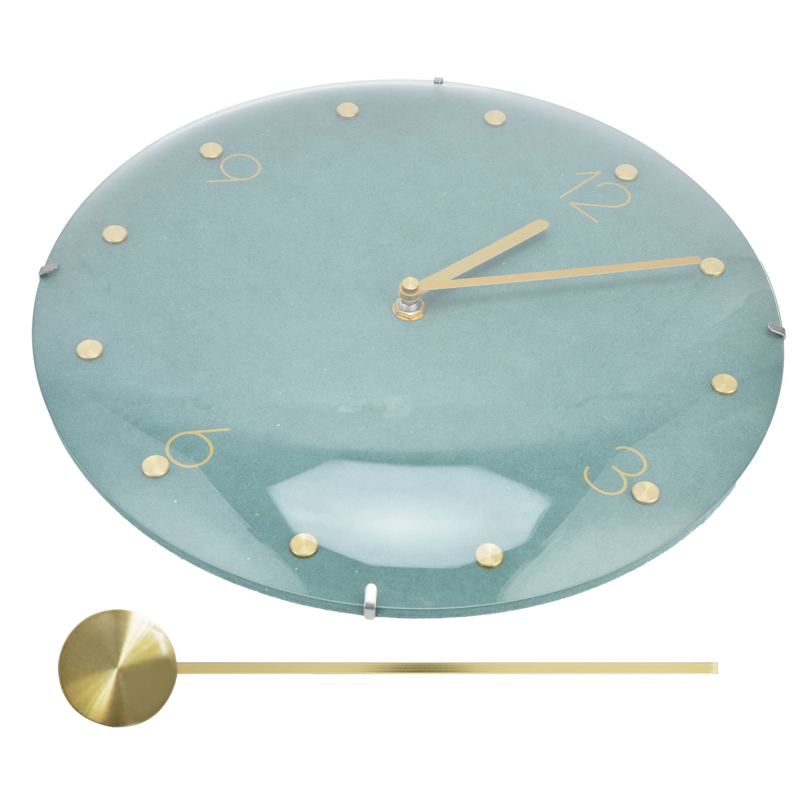 Modern Hanging Clock Framless Round Wall Pendulum Clock for Home Bar Shop view 7