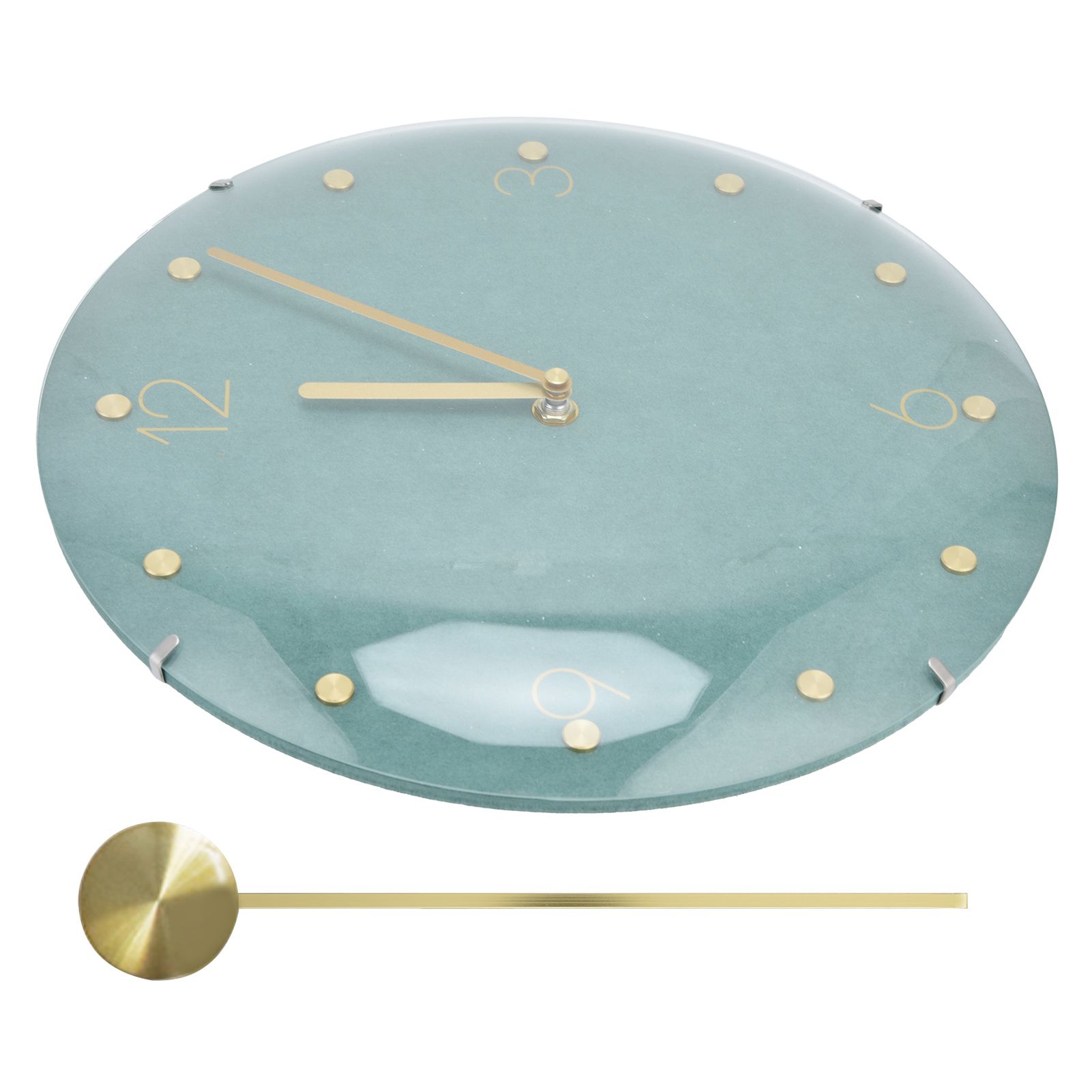 Modern Hanging Clock Framless Round Wall Pendulum Clock for Home Bar Shop view 8