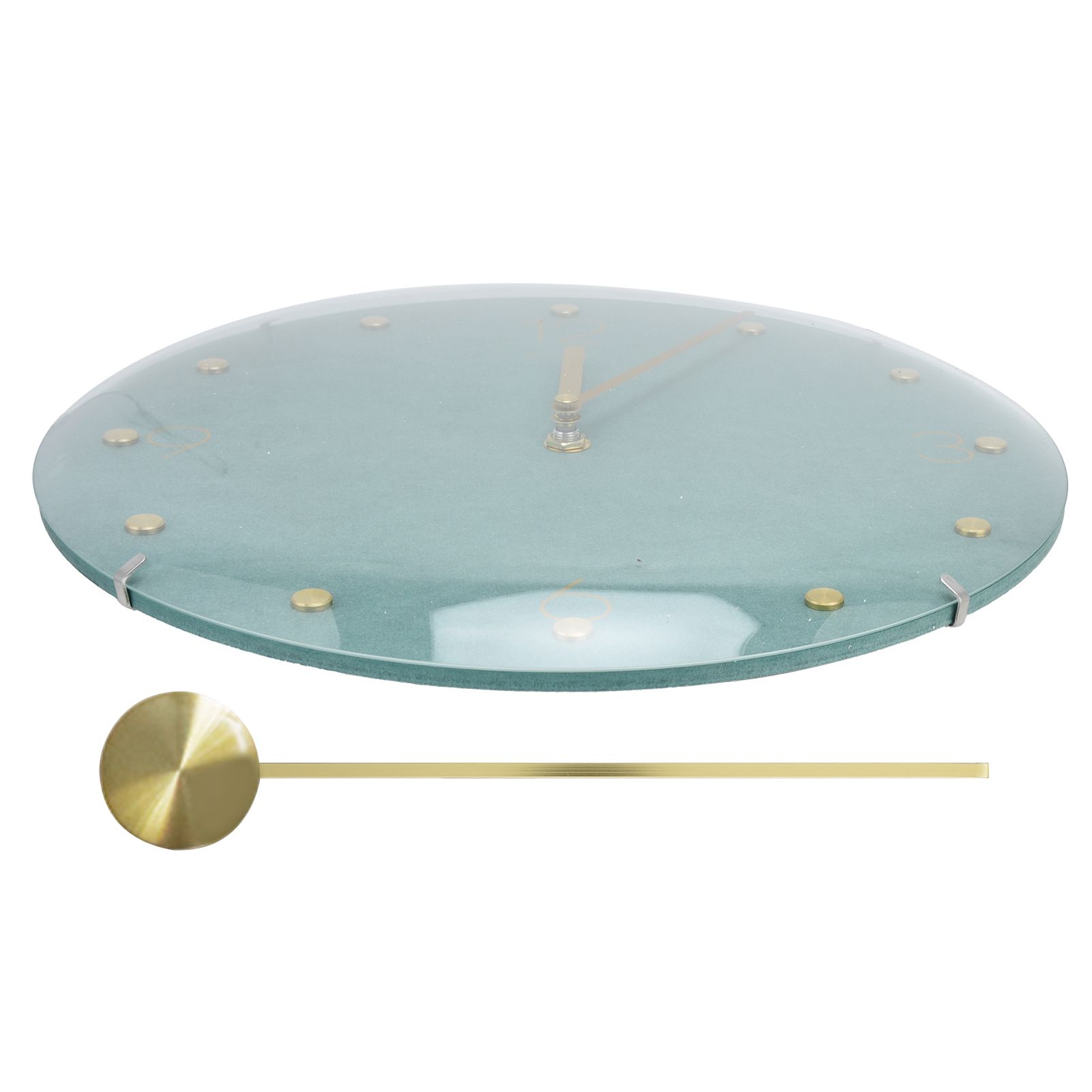 Modern Hanging Clock Framless Round Wall Pendulum Clock for Home Bar Shop view 9