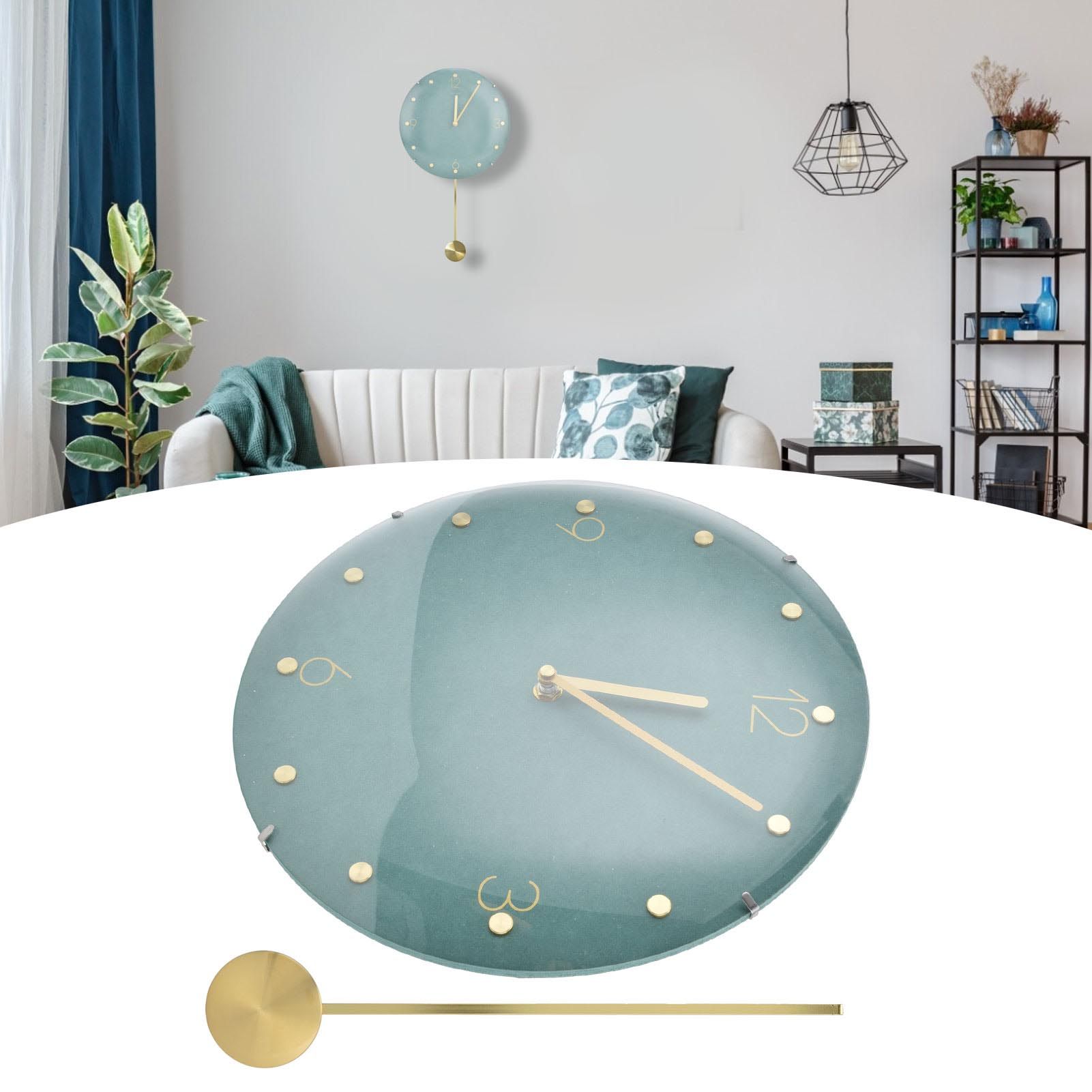 Modern Hanging Clock Framless Round Wall Pendulum Clock for Home Bar Shop view 12