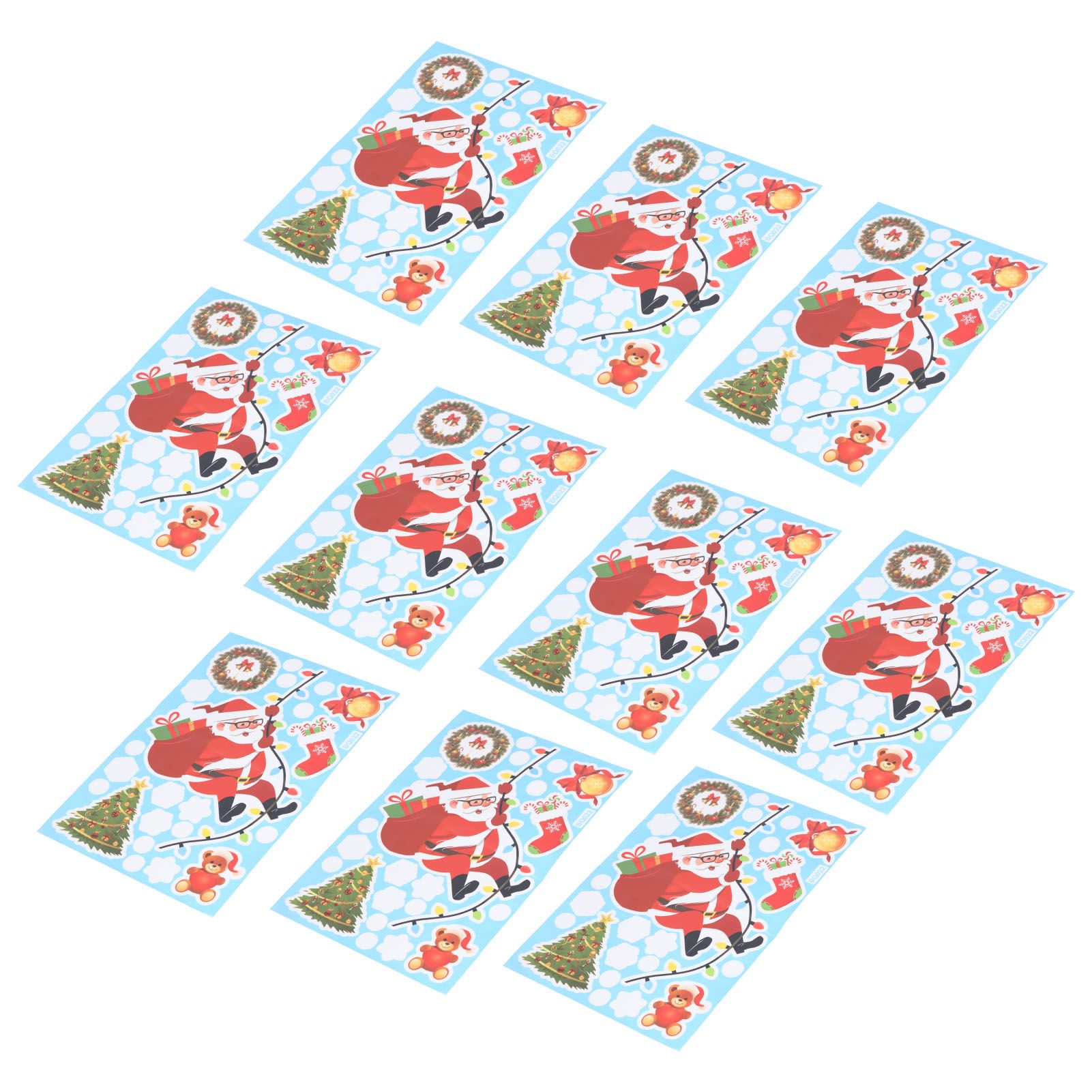 10Pcs Christmas Man Decoration Stickers SelfAdhesive Wall Decal Wall Sticker view 4