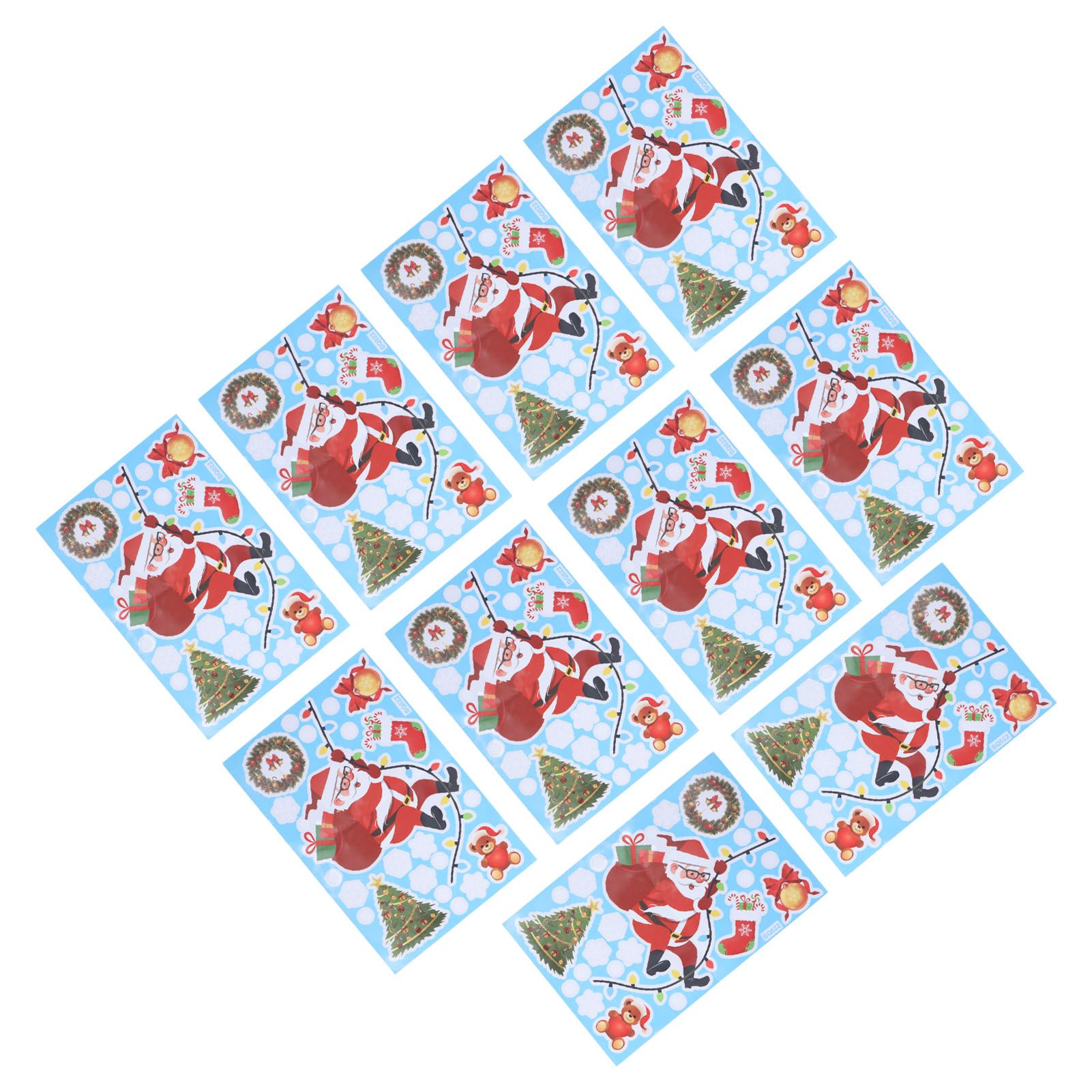 10Pcs Christmas Man Decoration Stickers SelfAdhesive Wall Decal Wall Sticker view 5