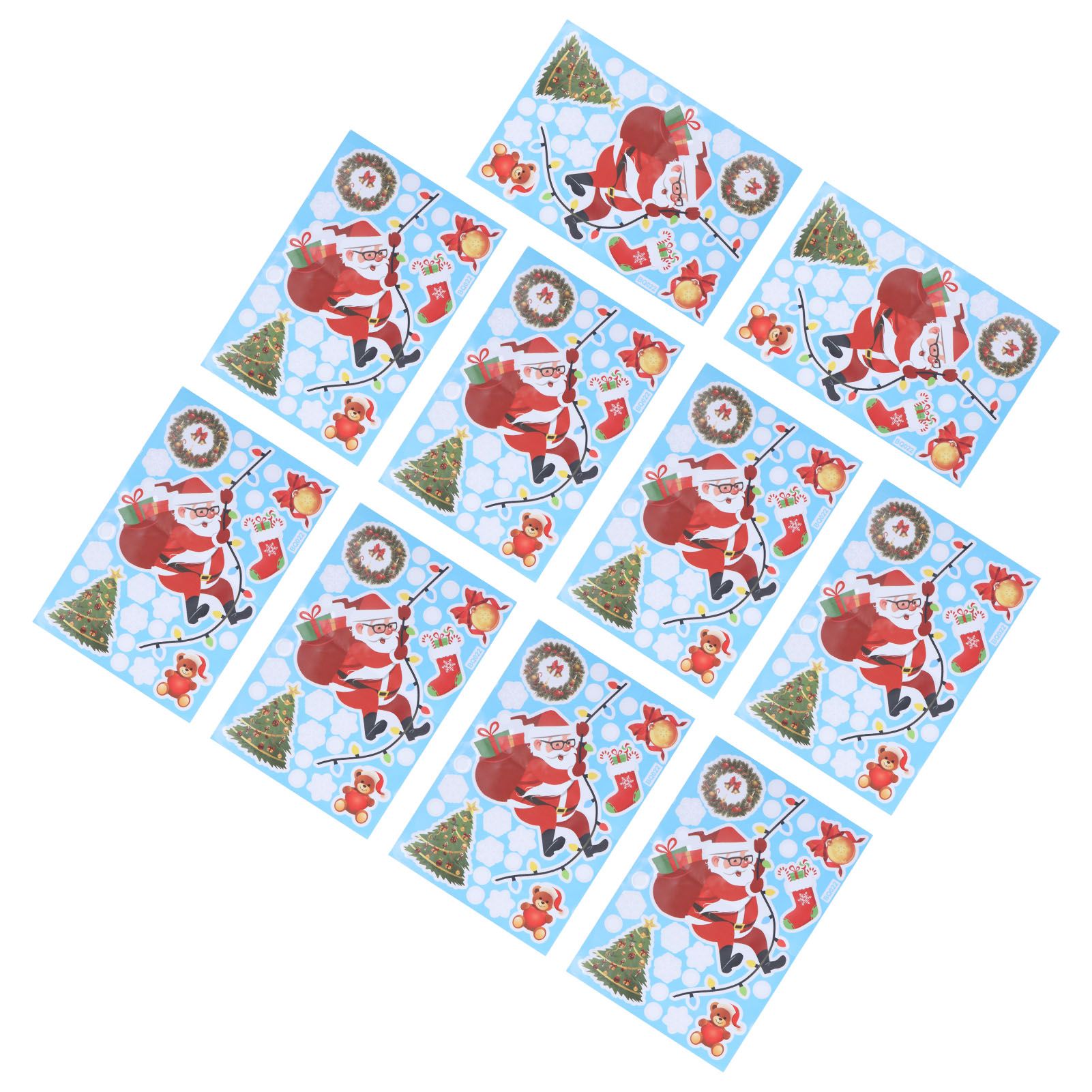 10Pcs Christmas Man Decoration Stickers SelfAdhesive Wall Decal Wall Sticker view 7