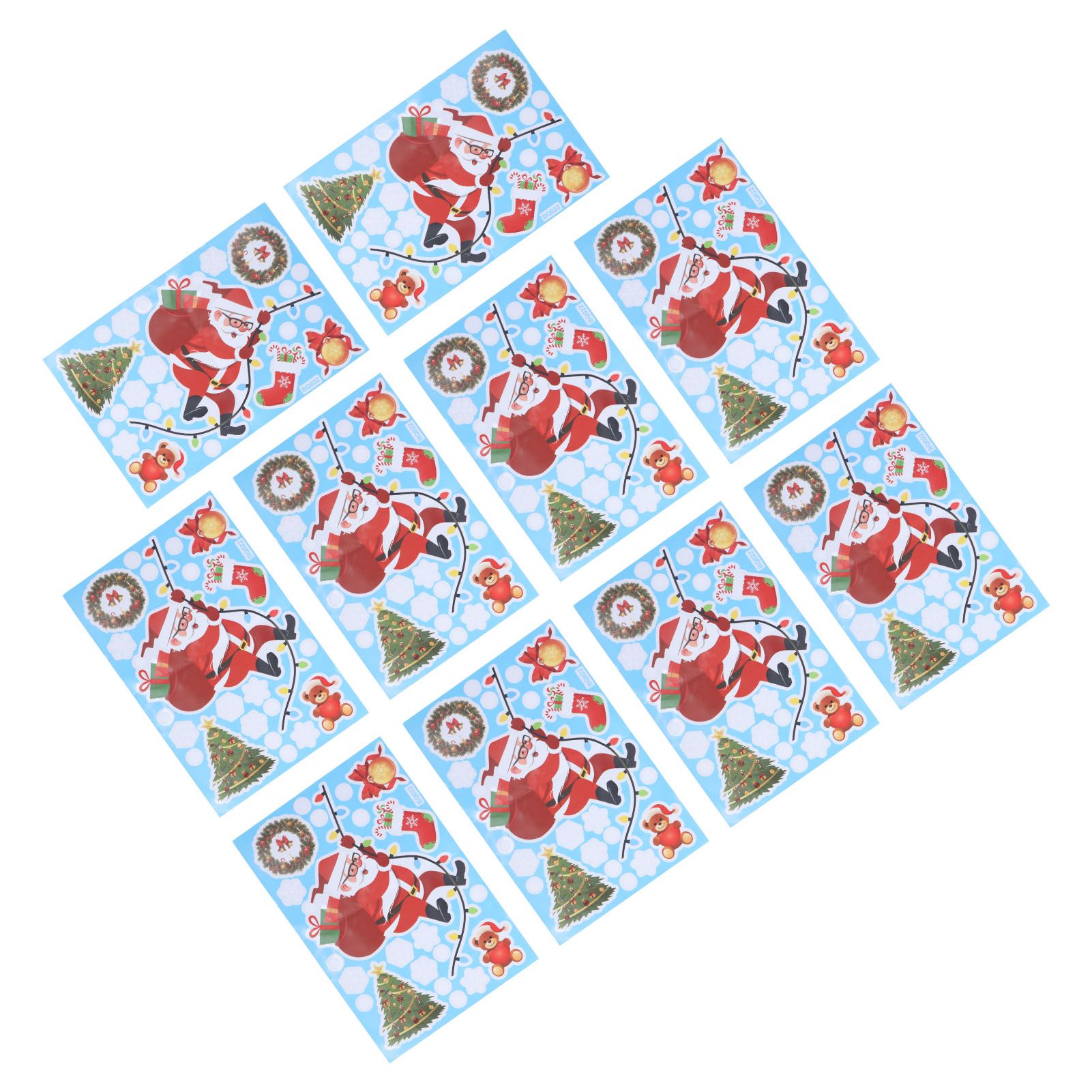 10Pcs Christmas Man Decoration Stickers SelfAdhesive Wall Decal Wall Sticker view 8