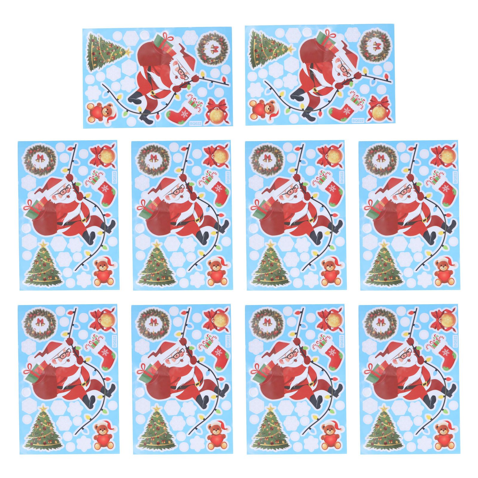10Pcs Christmas Man Decoration Stickers SelfAdhesive Wall Decal Wall Sticker view 9