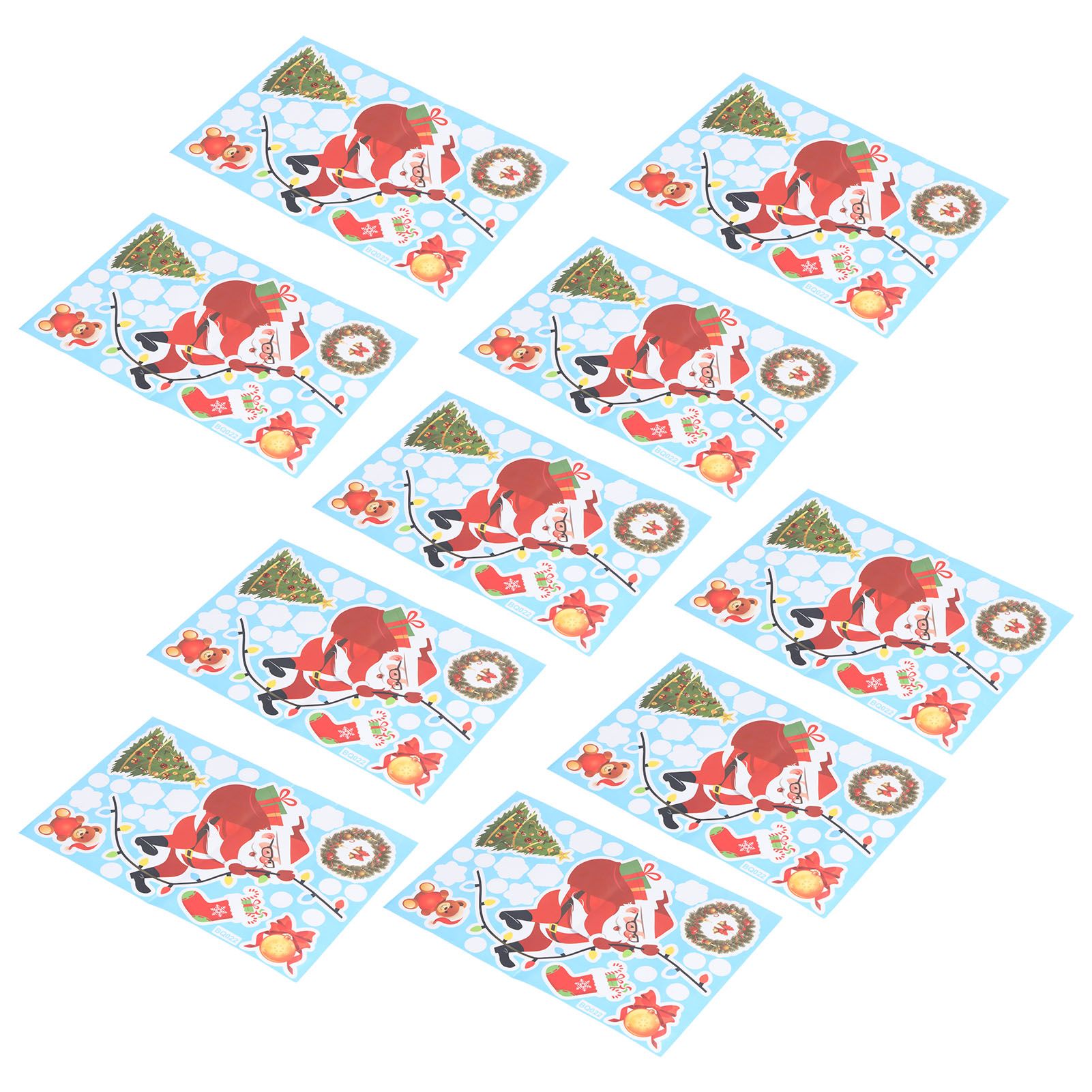 10Pcs Christmas Man Decoration Stickers SelfAdhesive Wall Decal Wall Sticker view 10