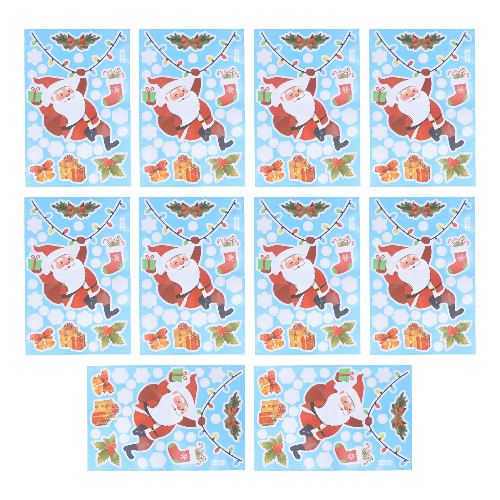10Pcs Christmas Window Stickers SelfAdhesive Wall Decal Wall Sticker for Home view 2