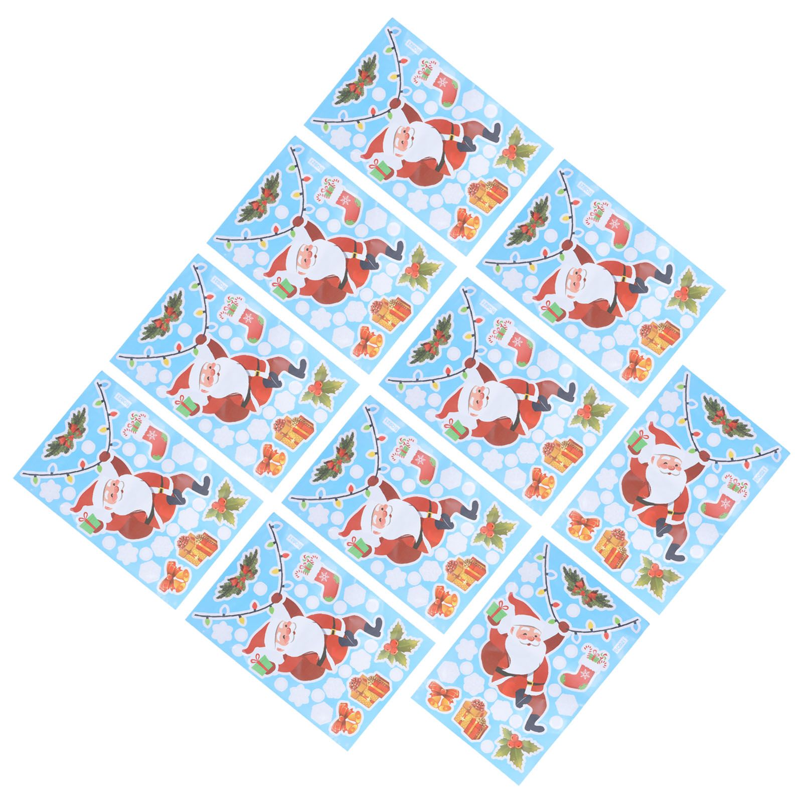 10Pcs Christmas Window Stickers SelfAdhesive Wall Decal Wall Sticker for Home view 5
