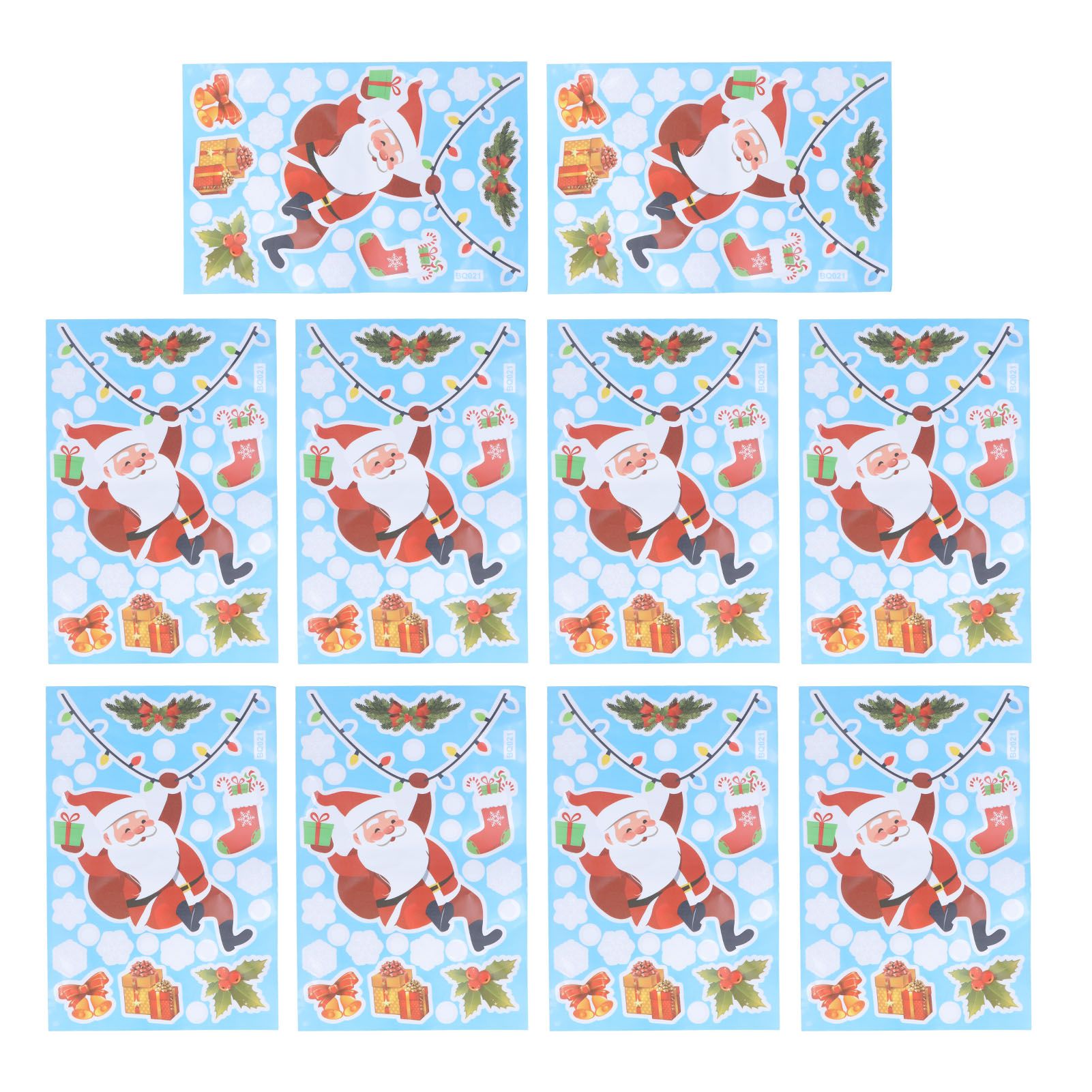 10Pcs Christmas Window Stickers SelfAdhesive Wall Decal Wall Sticker for Home view 6