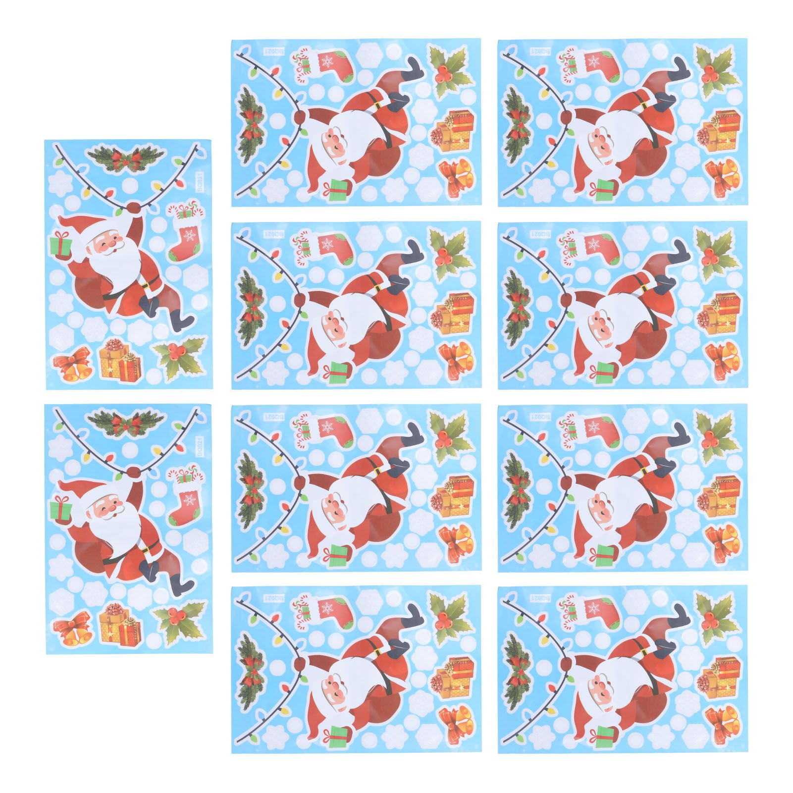 10Pcs Christmas Window Stickers SelfAdhesive Wall Decal Wall Sticker for Home view 7