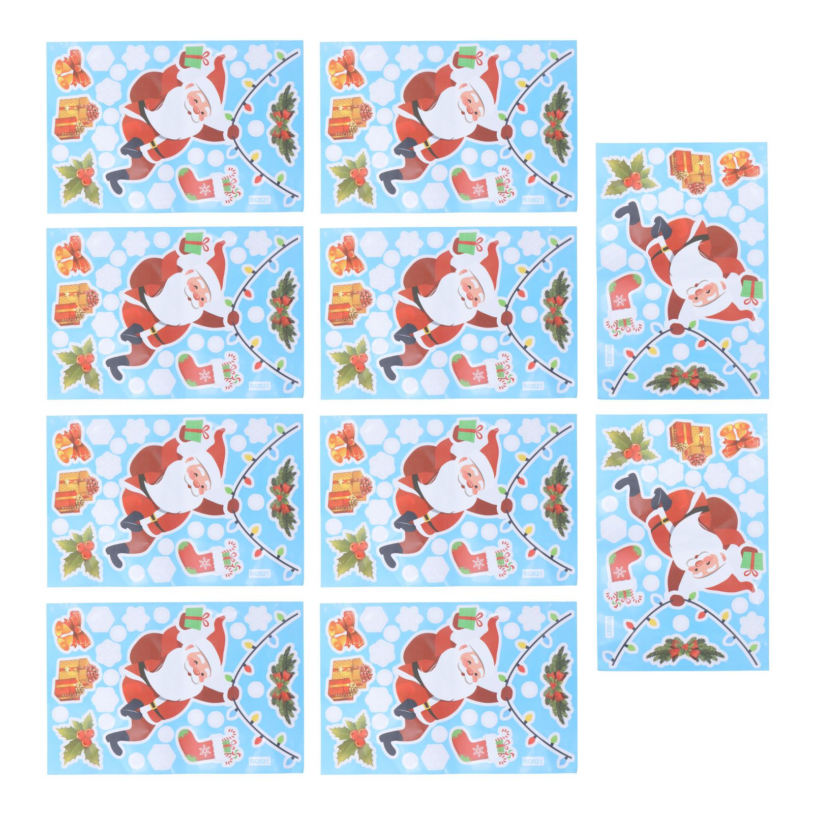 10Pcs Christmas Window Stickers SelfAdhesive Wall Decal Wall Sticker for Home view 8