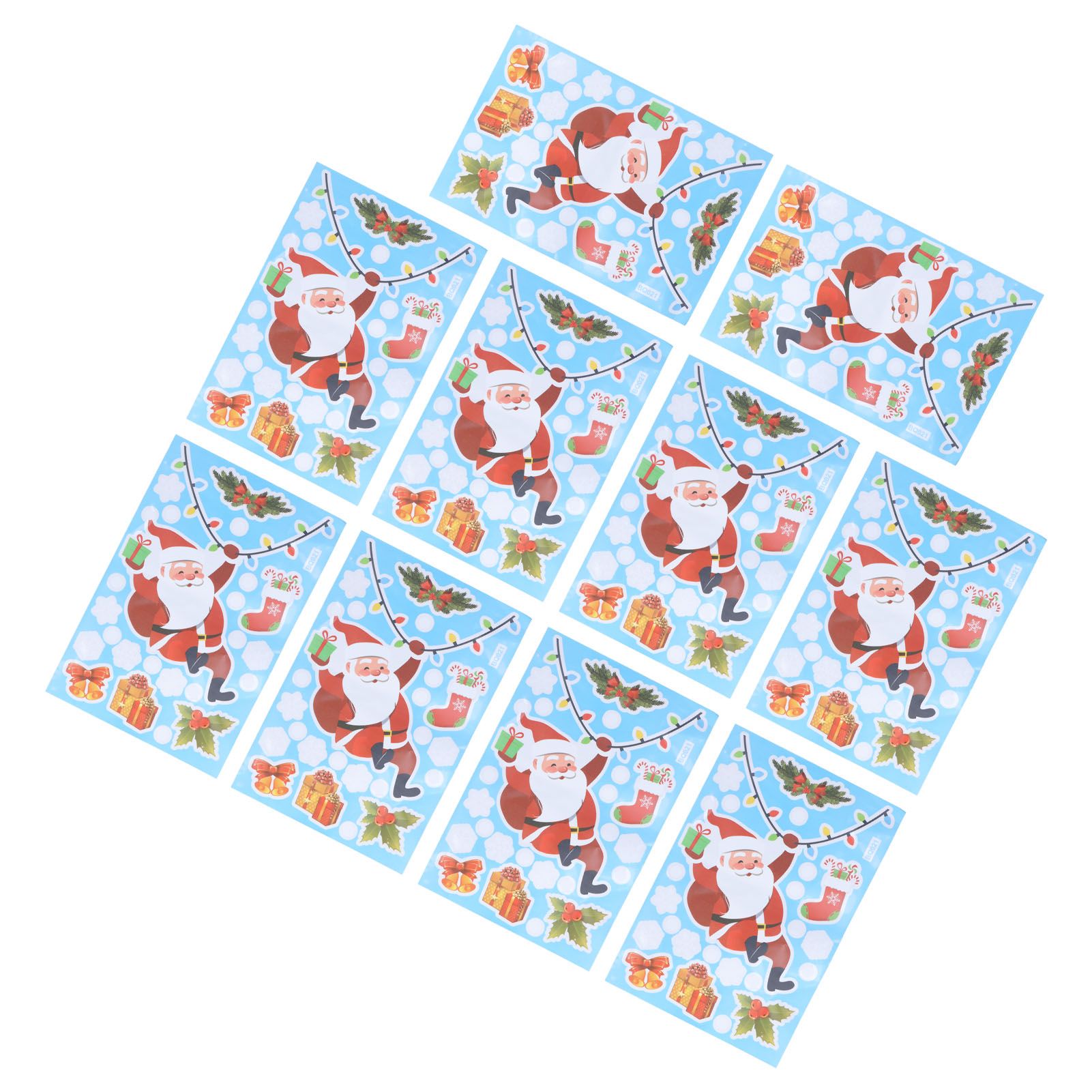 10Pcs Christmas Window Stickers SelfAdhesive Wall Decal Wall Sticker for Home view 9
