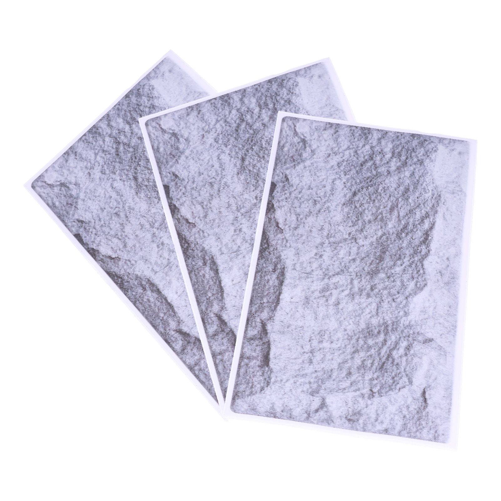 6Pcs Retro Stone Pattern Matte Wall Sticker 3D SelfAdhesive Wallpaper view 5