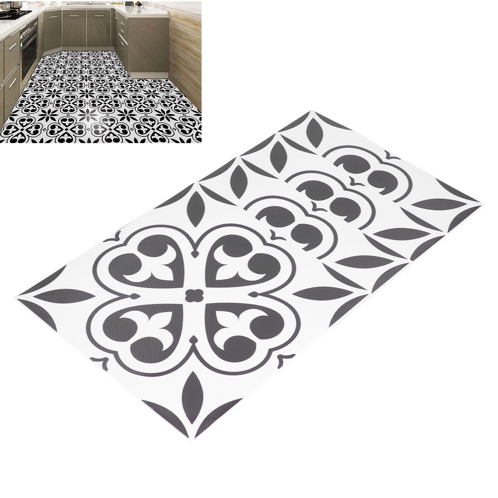 4Pcs DIY Wall Sticker Waterproof SelfAdhesive Floor Sticker for Home Bathroom view 12