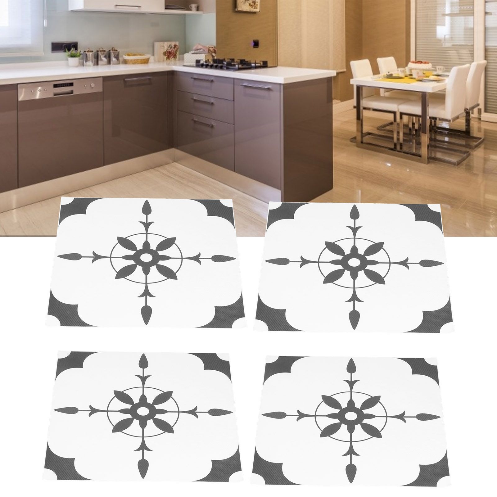 4Pcs Wall Sticker SelfAdhesive Wallpaper DIY NonSlip Floor Sticker for view 11