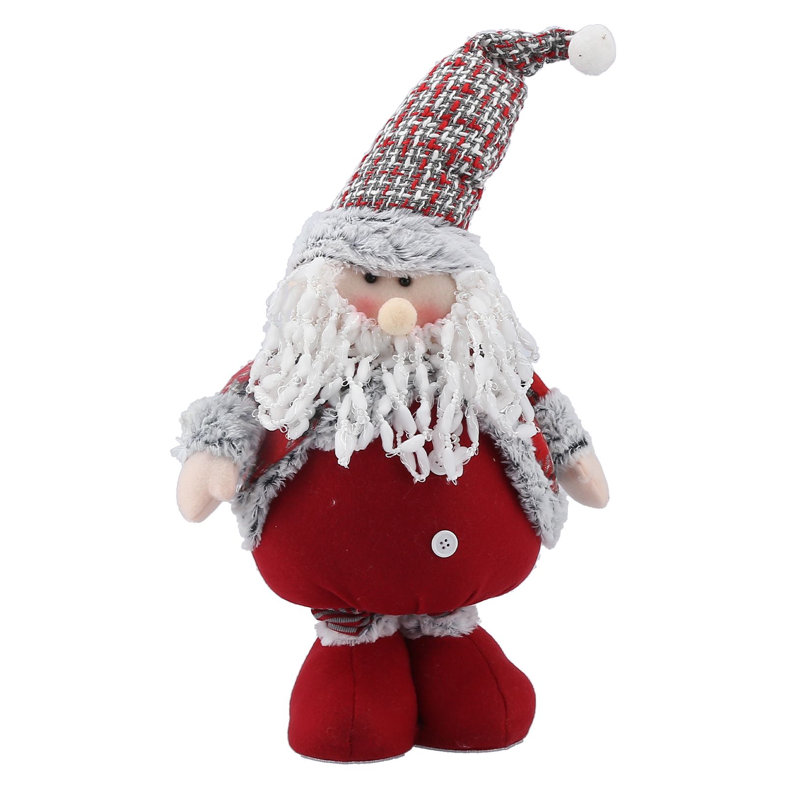 Retractable Standing Santa Claus Doll Christmas Ornament Home Decoration for view 2