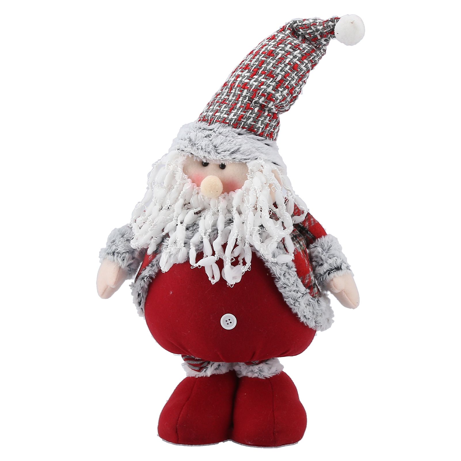 Retractable Standing Santa Claus Doll Christmas Ornament Home Decoration for view 3