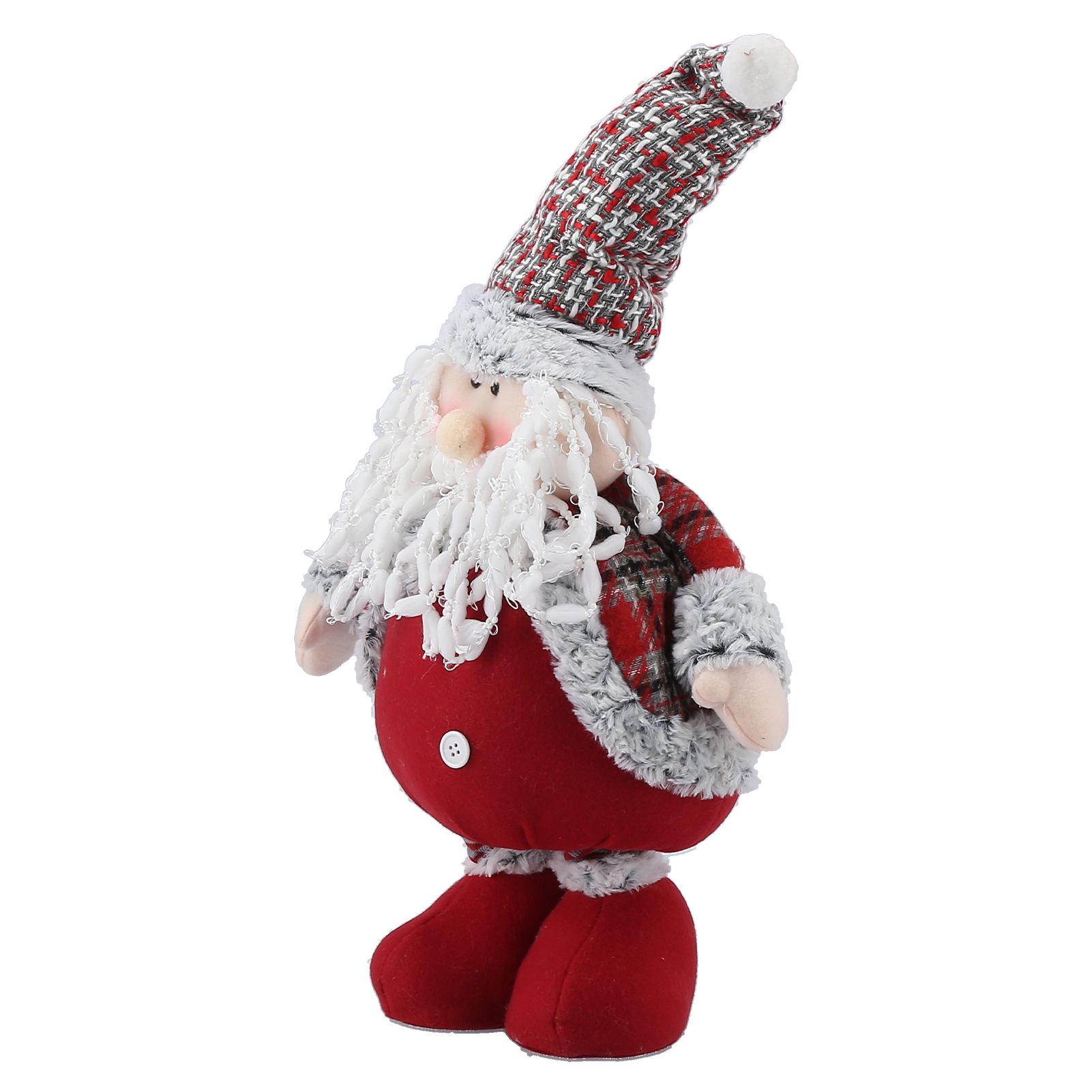 Retractable Standing Santa Claus Doll Christmas Ornament Home Decoration for view 5
