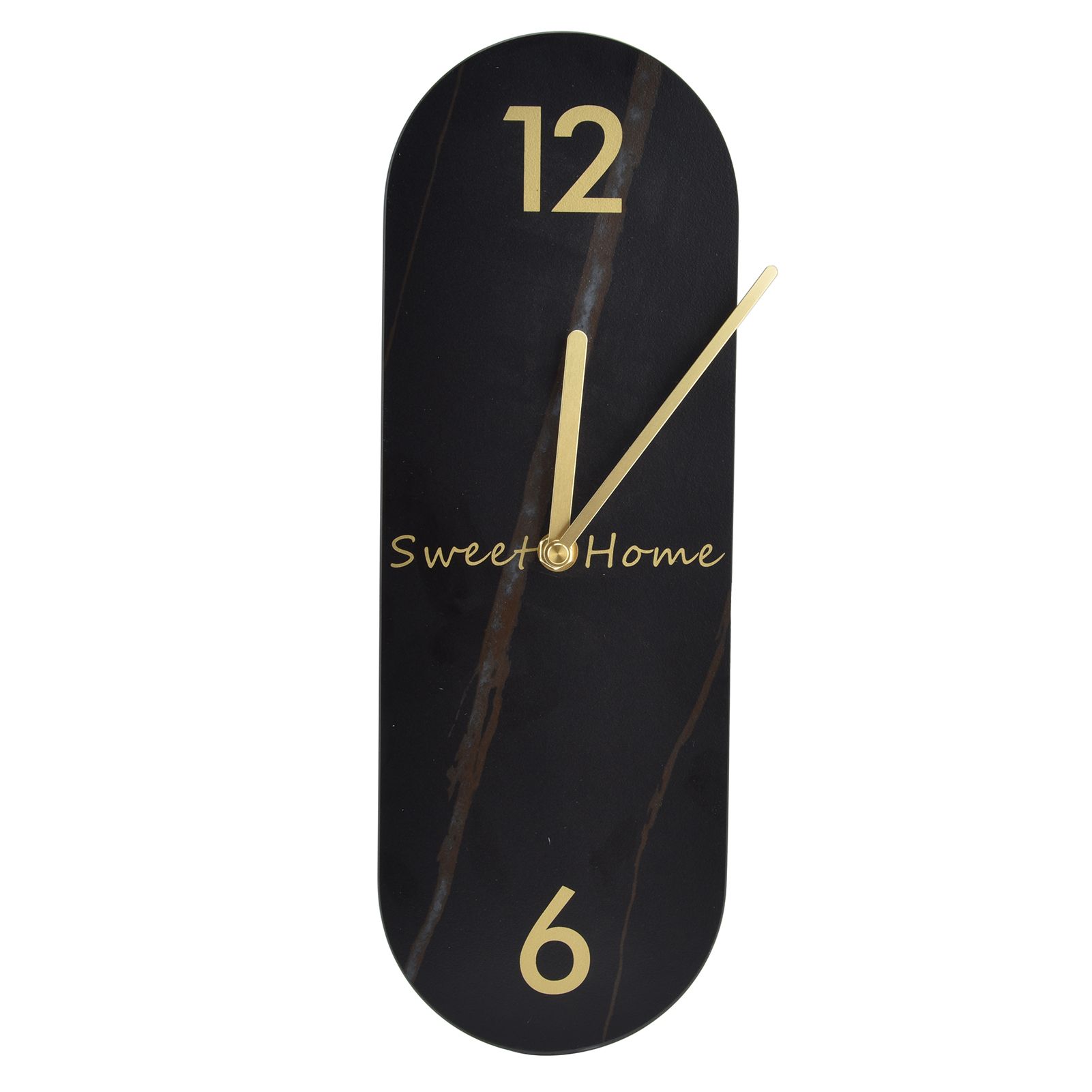 Modern Style Wall Clock Innovative Marble Grain Clock with Pendulum for Home view 3