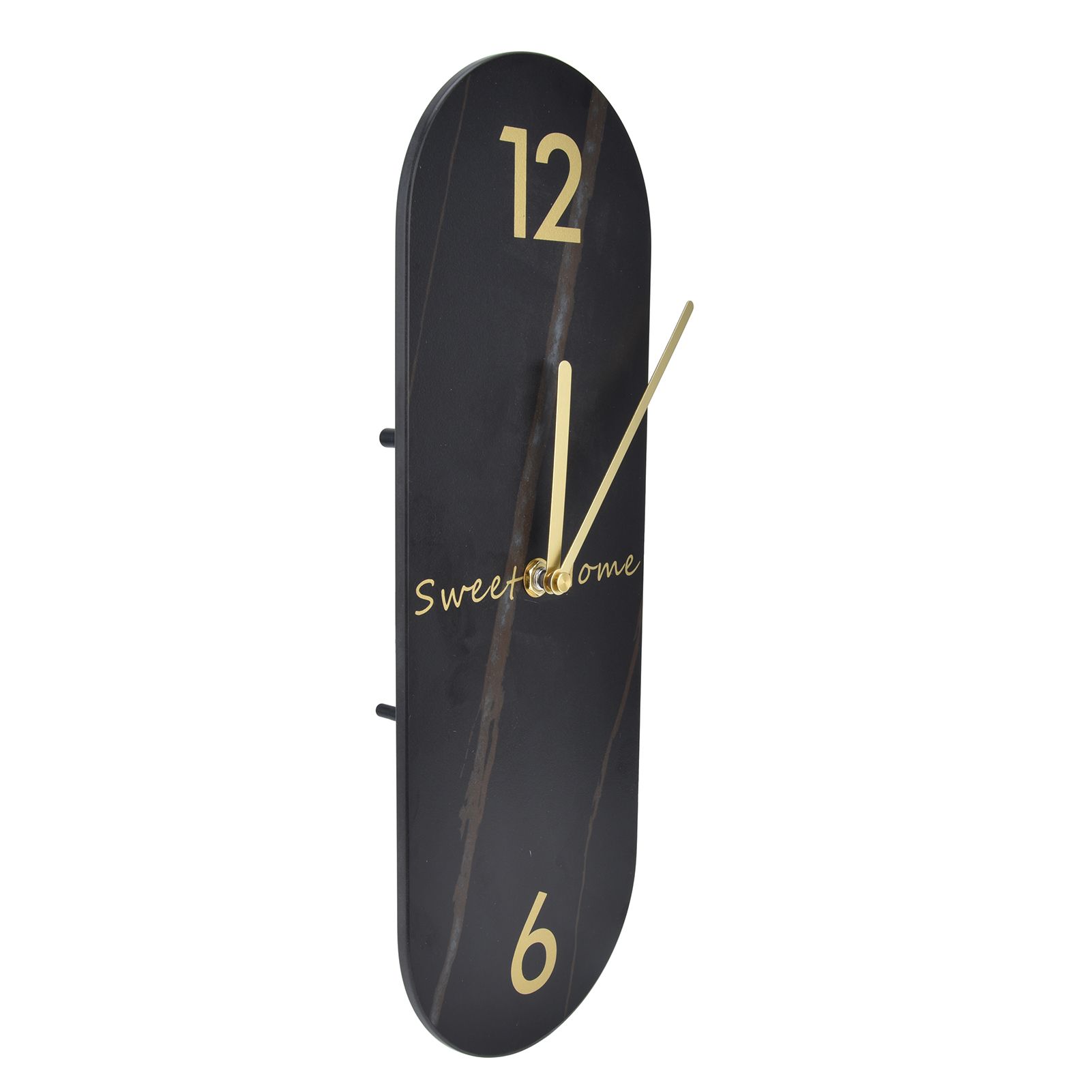 Modern Style Wall Clock Innovative Marble Grain Clock with Pendulum for Home view 5