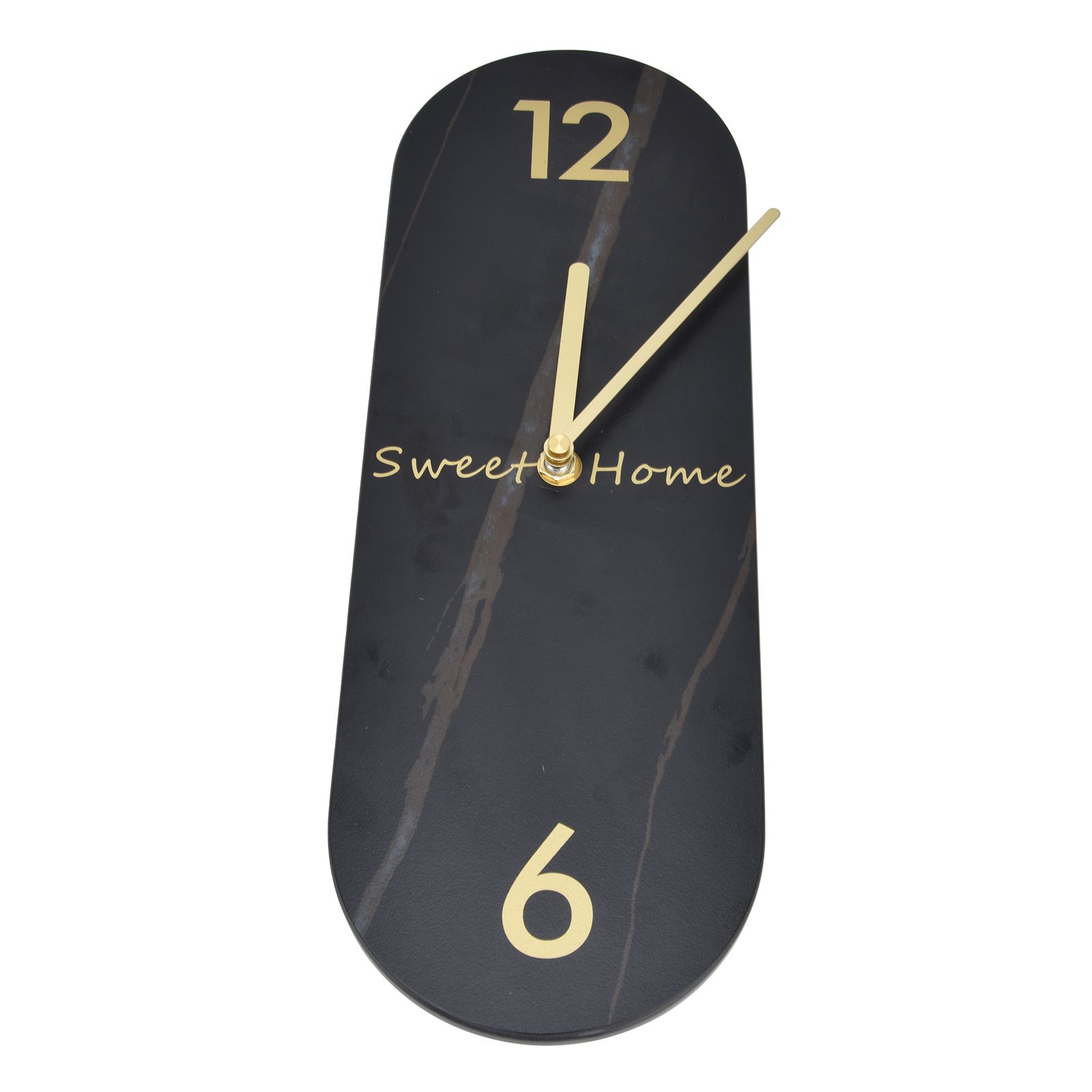 Modern Style Wall Clock Innovative Marble Grain Clock with Pendulum for Home view 7