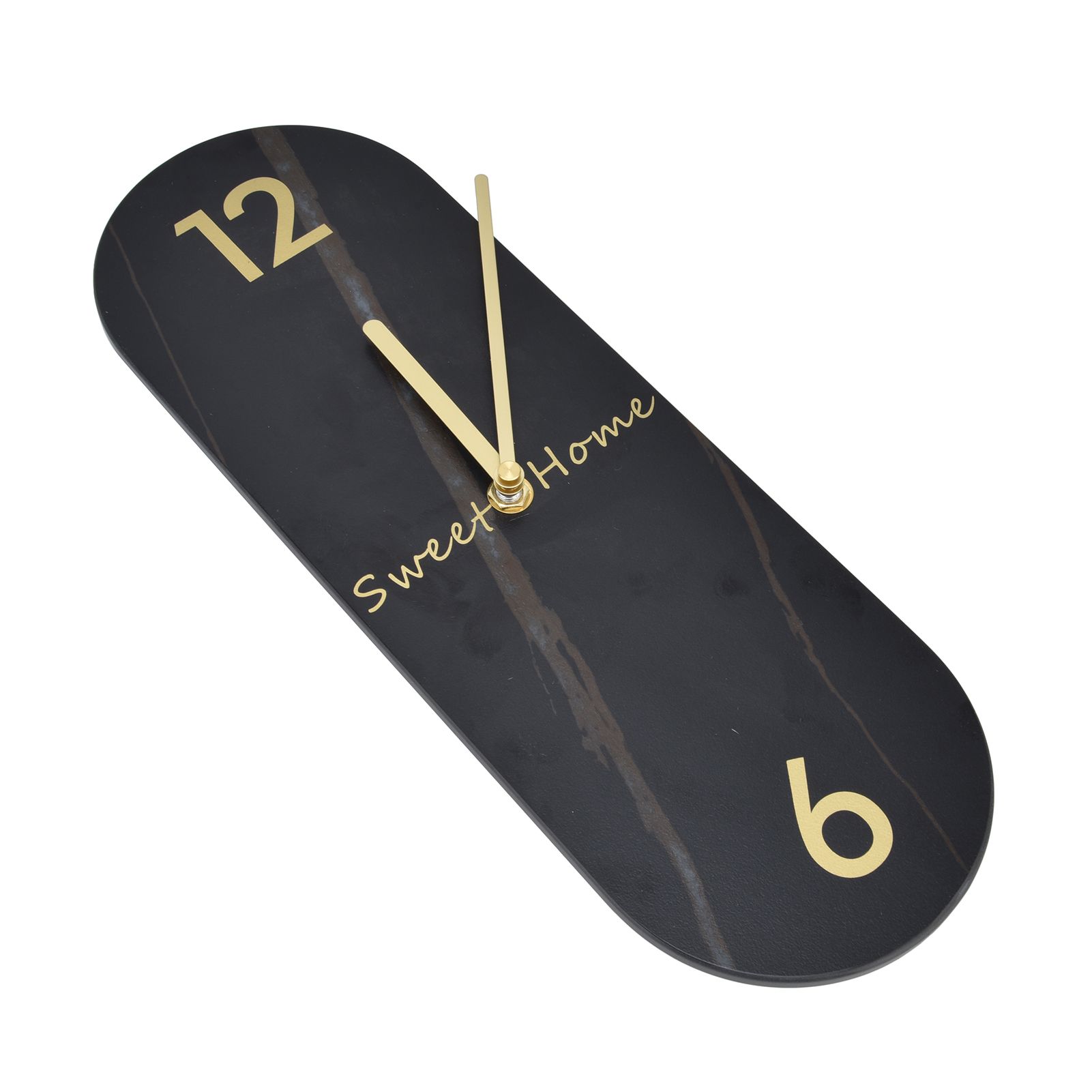 Modern Style Wall Clock Innovative Marble Grain Clock with Pendulum for Home view 8