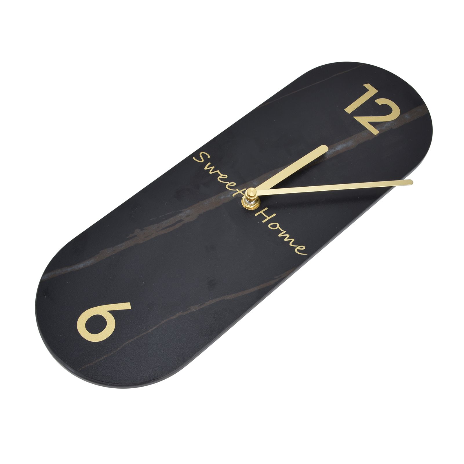 Modern Style Wall Clock Innovative Marble Grain Clock with Pendulum for Home view 9