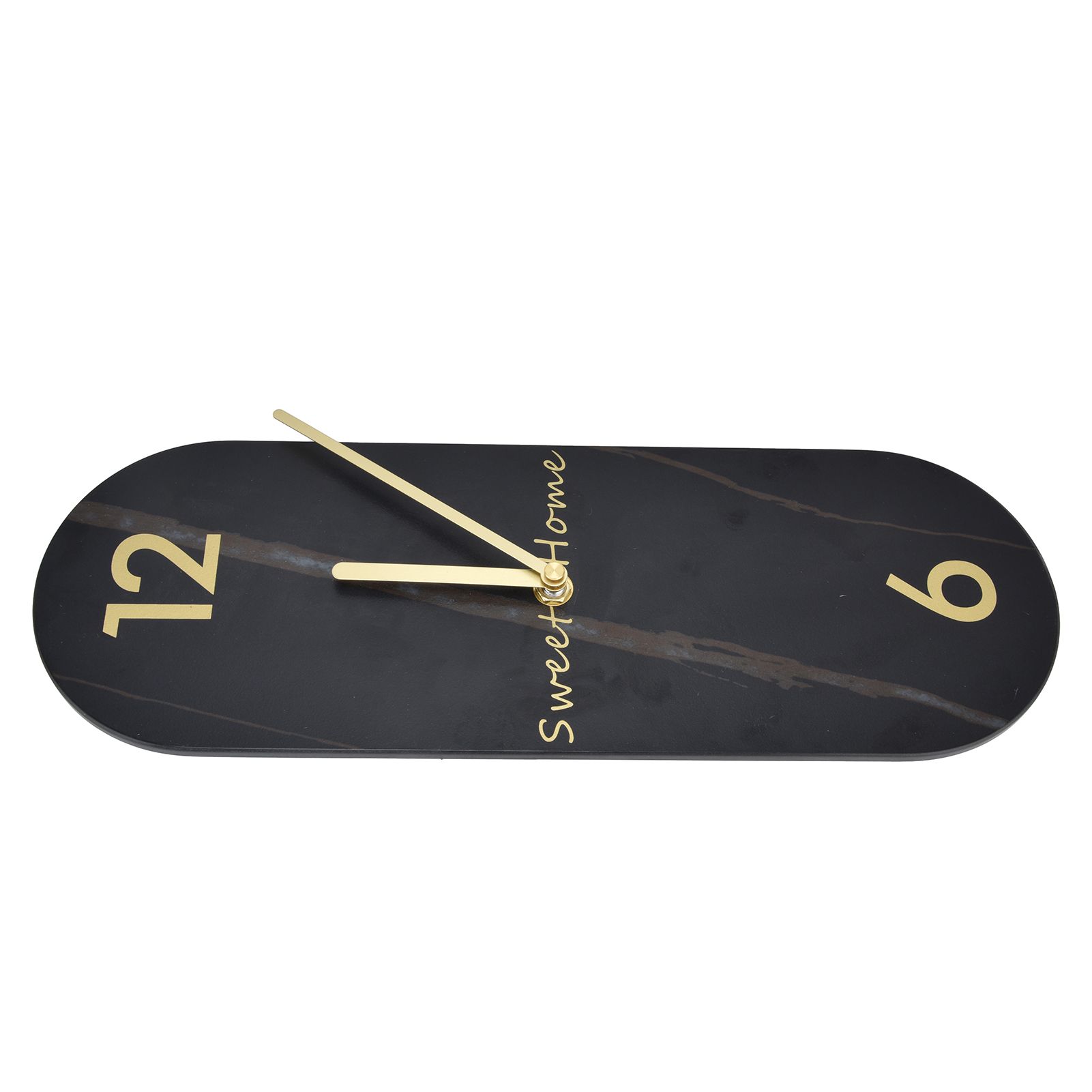 Modern Style Wall Clock Innovative Marble Grain Clock with Pendulum for Home view 10