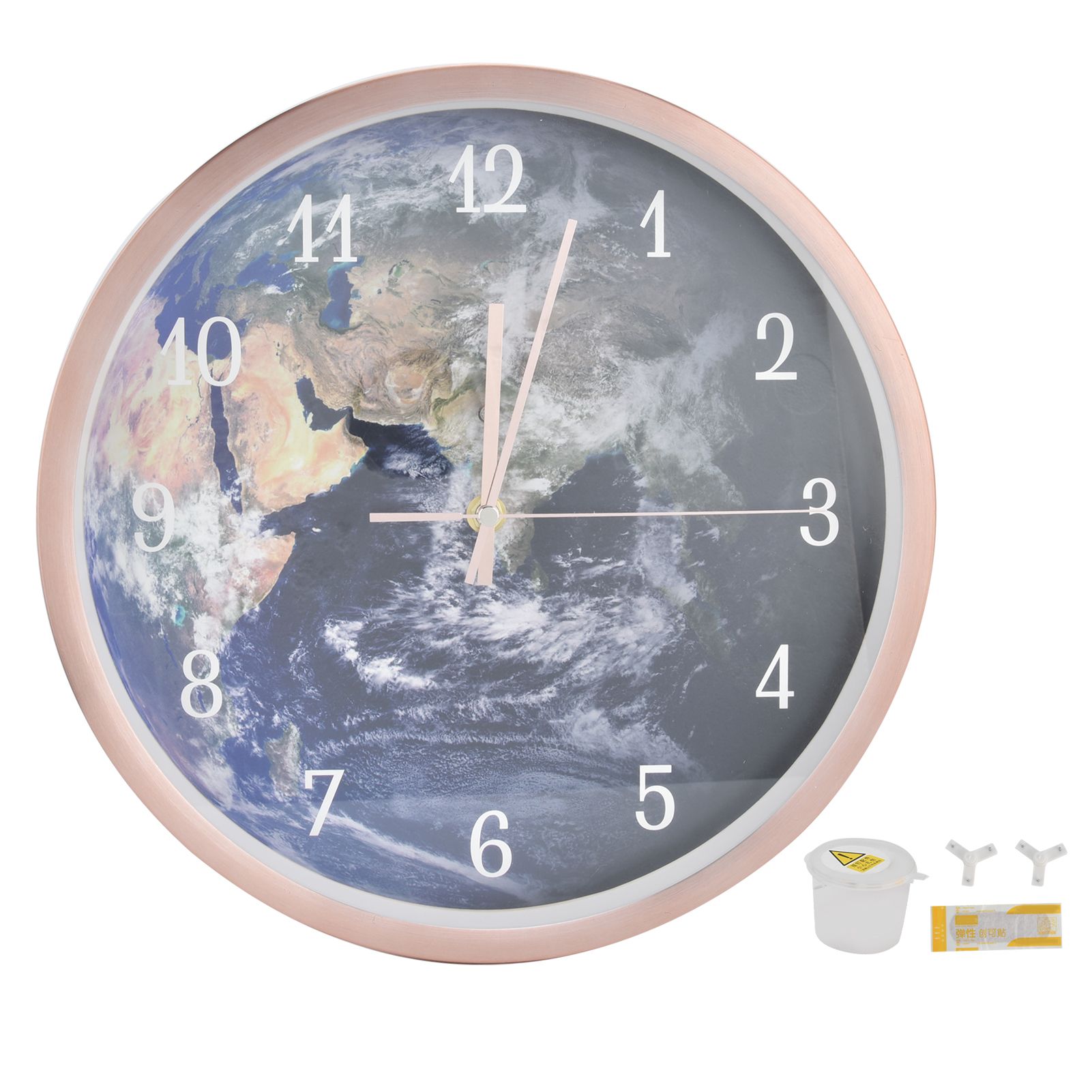 Wall Hanging Mute Clock Innovative LED Luminous Clock with Light Voice Control view 2