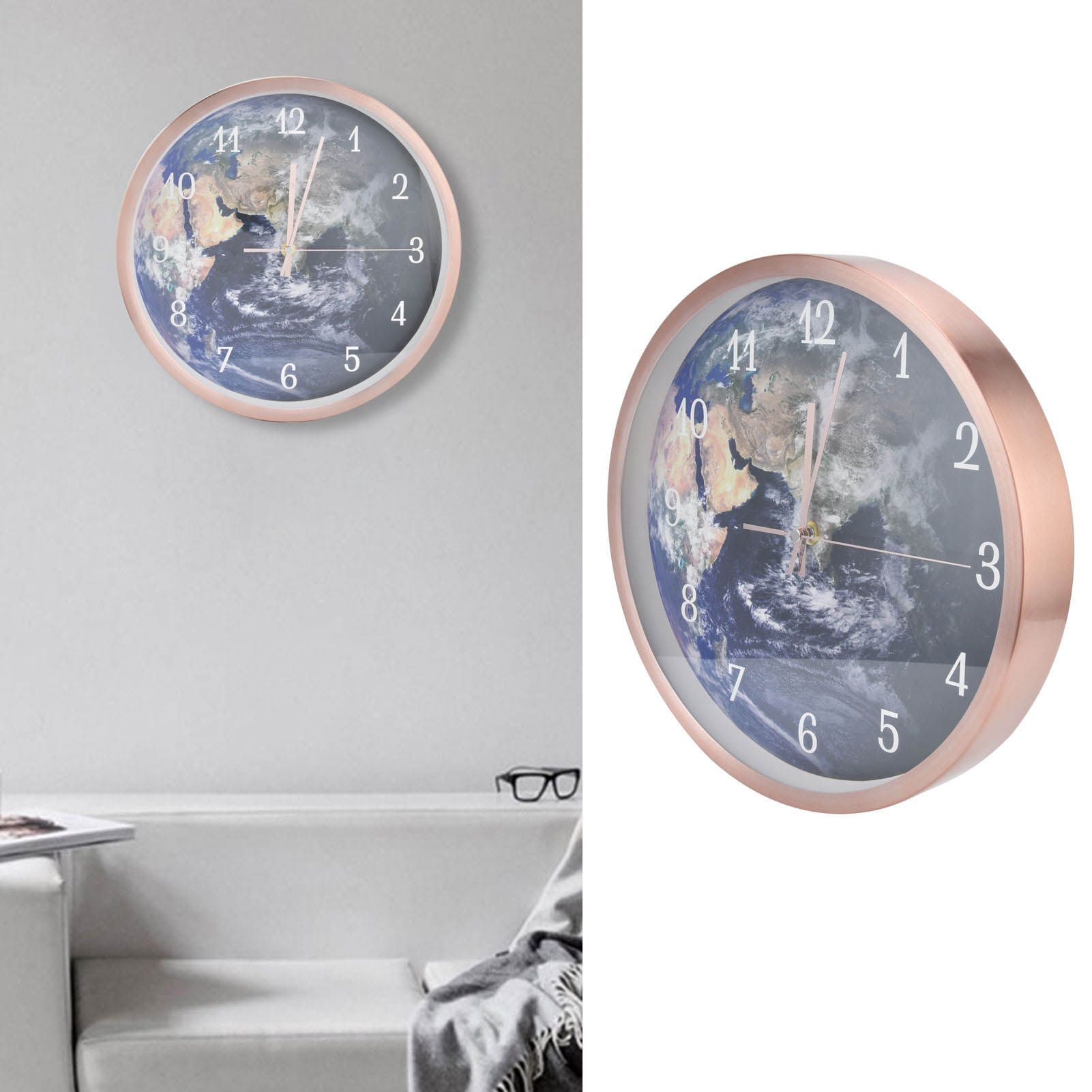 Wall Hanging Mute Clock Innovative LED Luminous Clock with Light Voice Control view 11