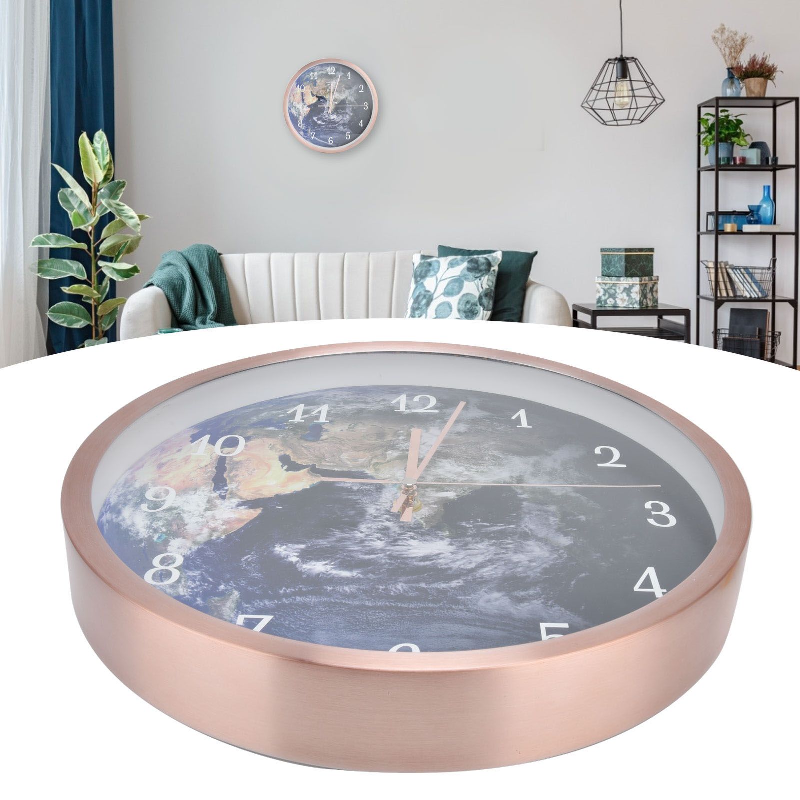 Wall Hanging Mute Clock Innovative LED Luminous Clock with Light Voice Control view 12