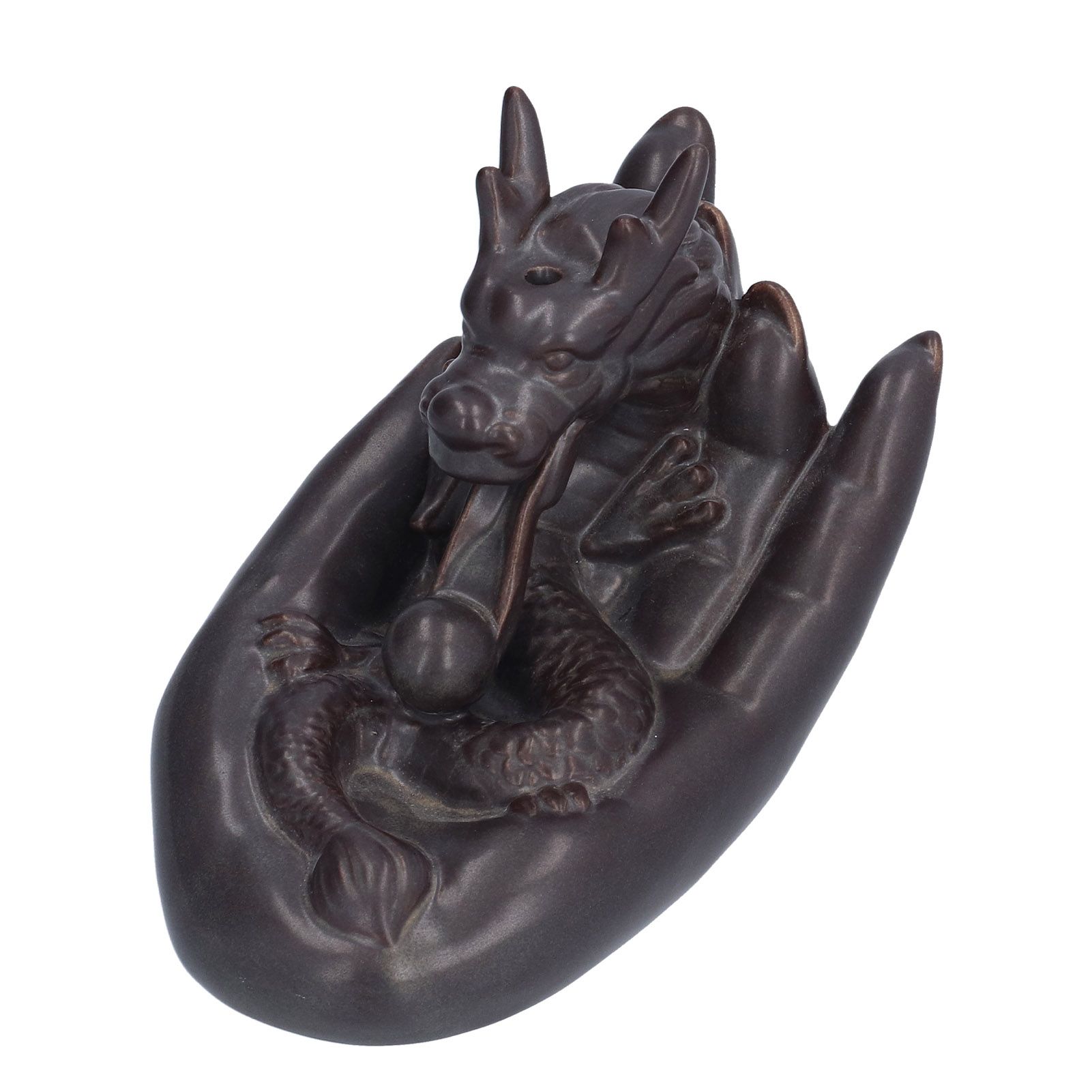 Ceramic Backflow Incense Burner DragonShaped Incense Holder Ornament for