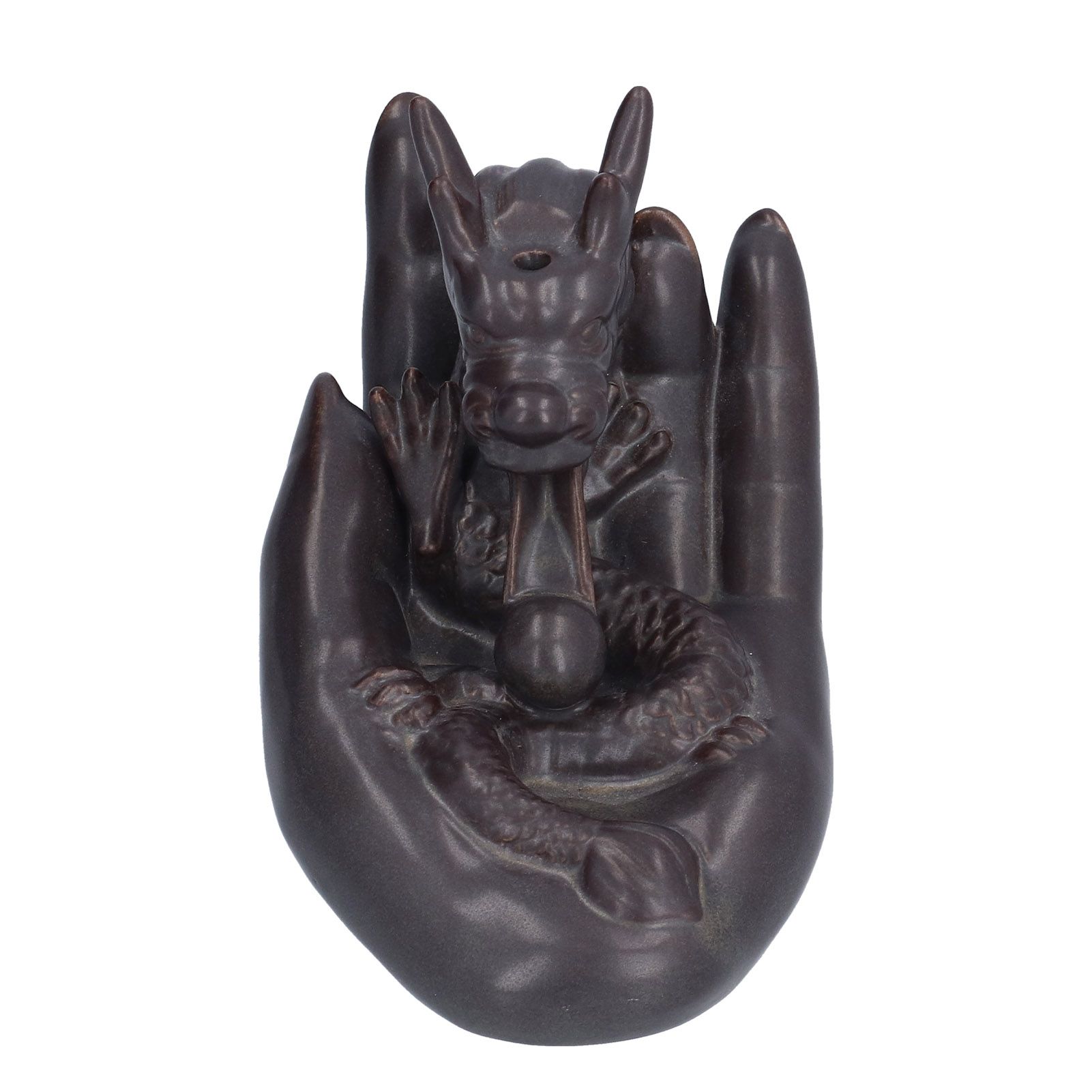 Ceramic Backflow Incense Burner DragonShaped Incense Holder Ornament for view 2