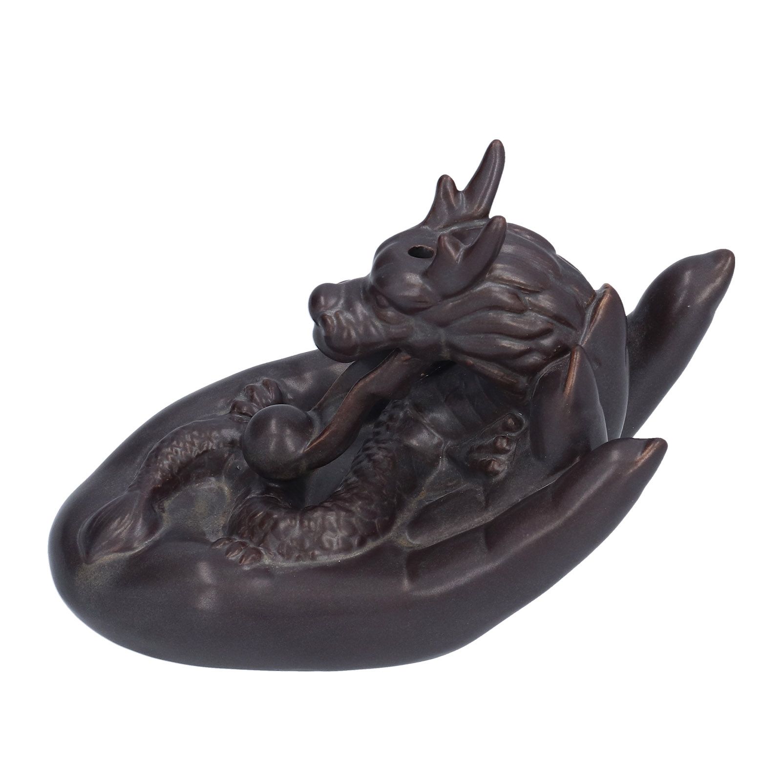 Ceramic Backflow Incense Burner DragonShaped Incense Holder Ornament for view 3