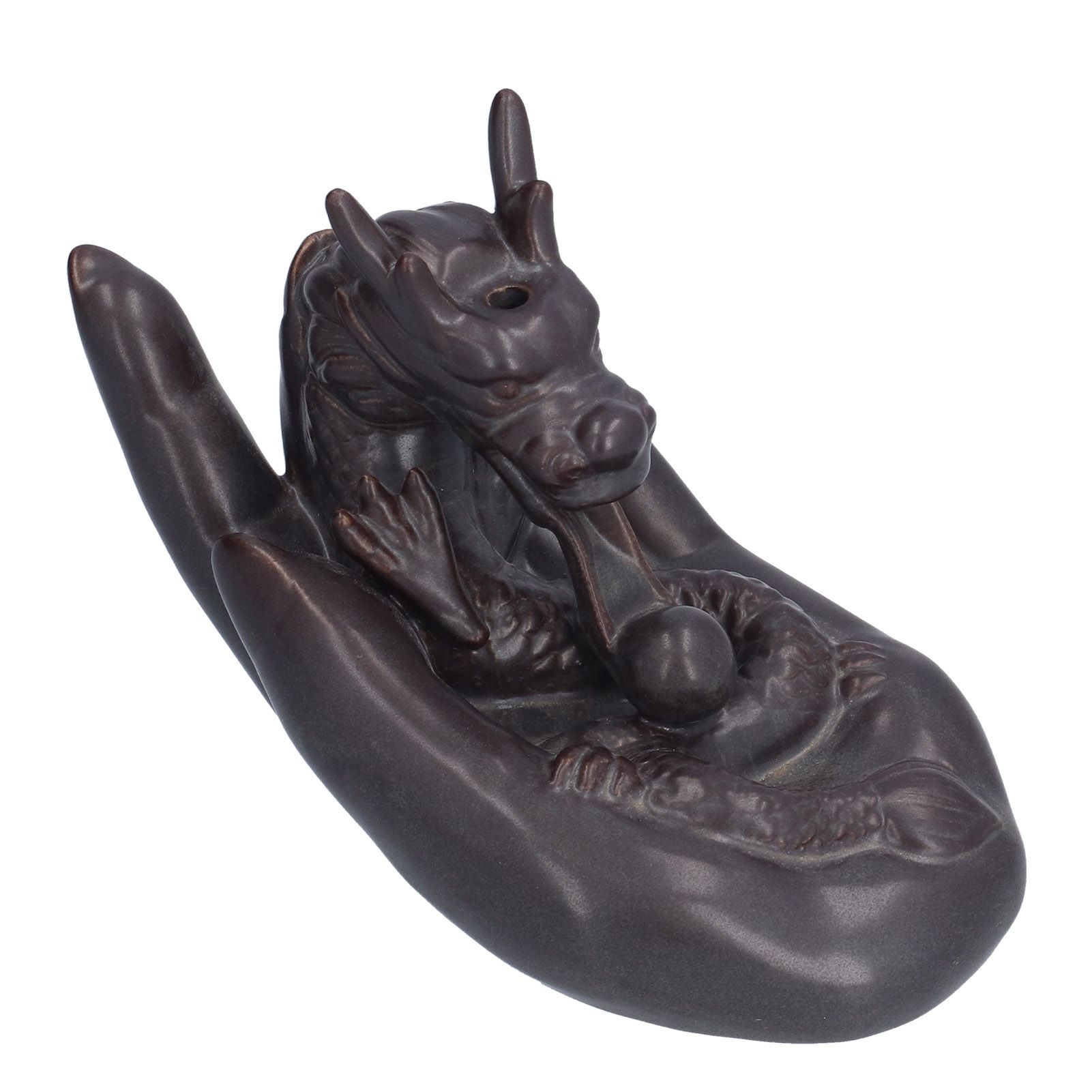Ceramic Backflow Incense Burner DragonShaped Incense Holder Ornament for view 6