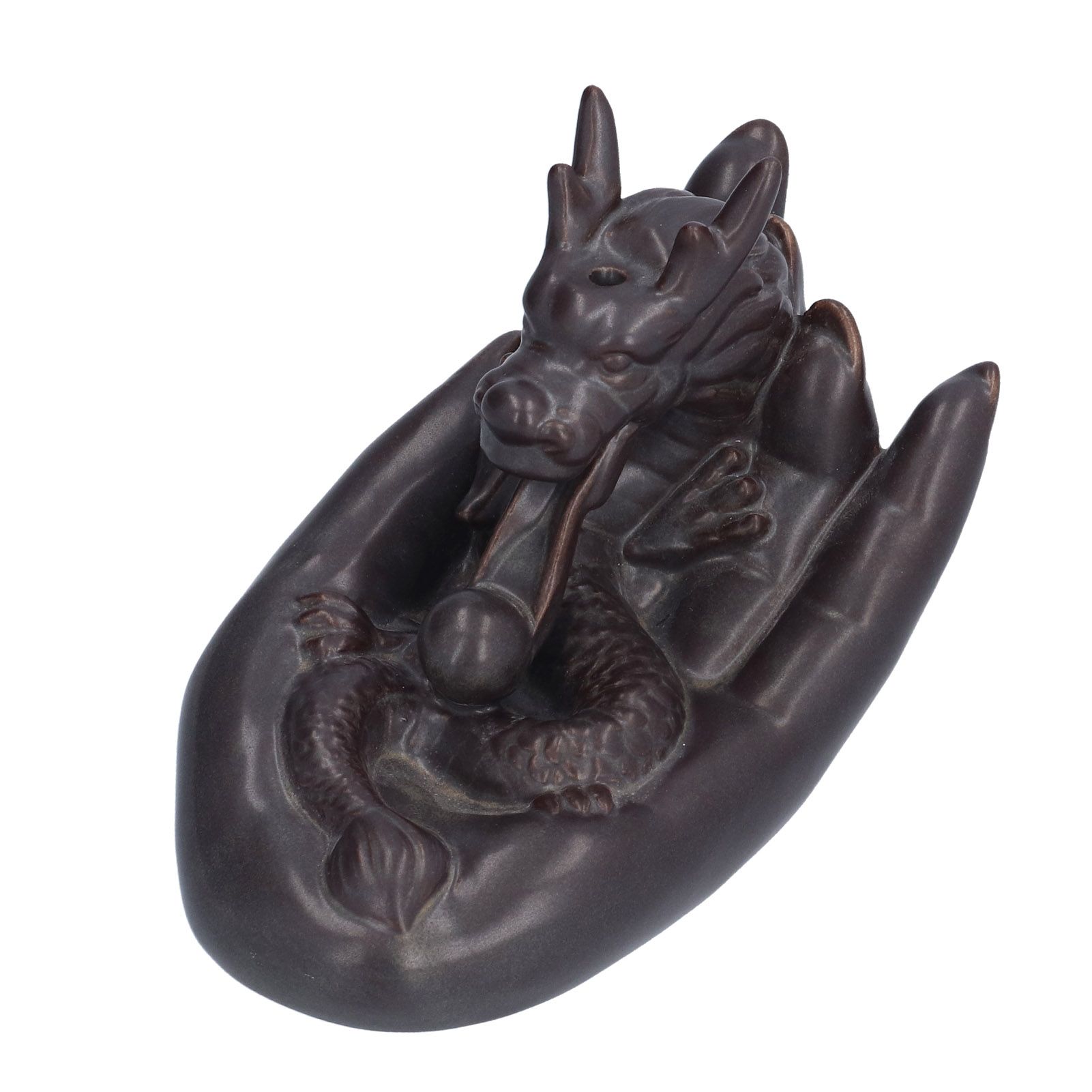 Ceramic Backflow Incense Burner DragonShaped Incense Holder Ornament for view 8